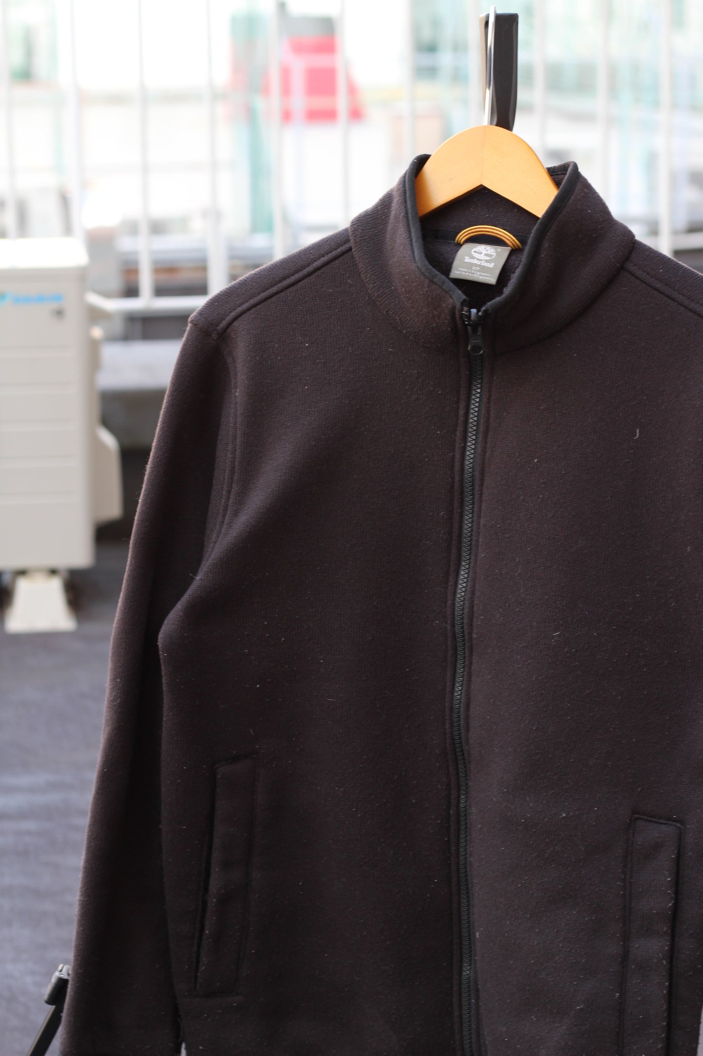 Men's Outdoor Brand Nautica & Timberland & Eddie Bauer Zip-Up Black Fleece Jacket set x3点