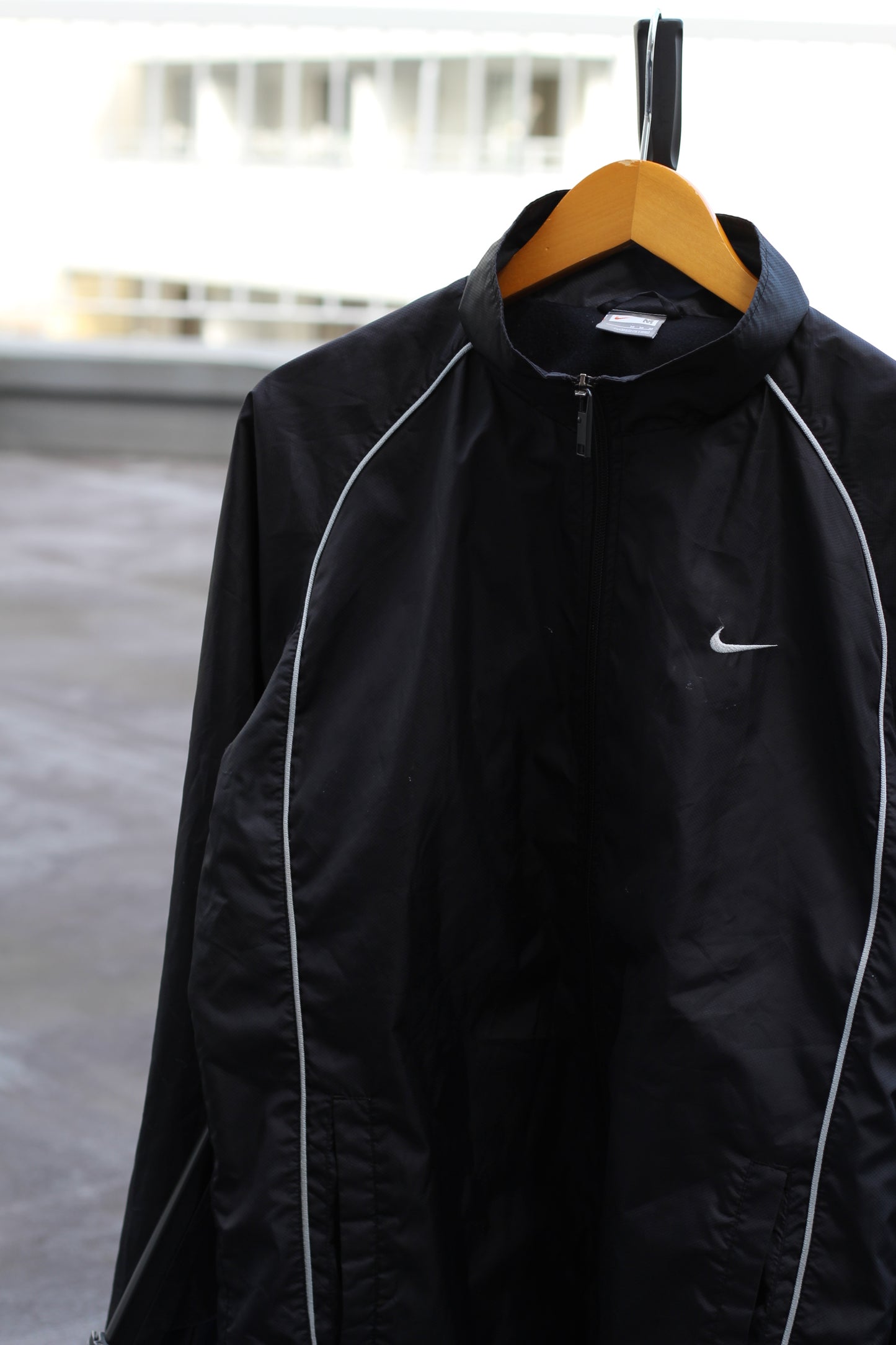 90-00's NIKE Black Tech Nylon Track Jacket set x2点