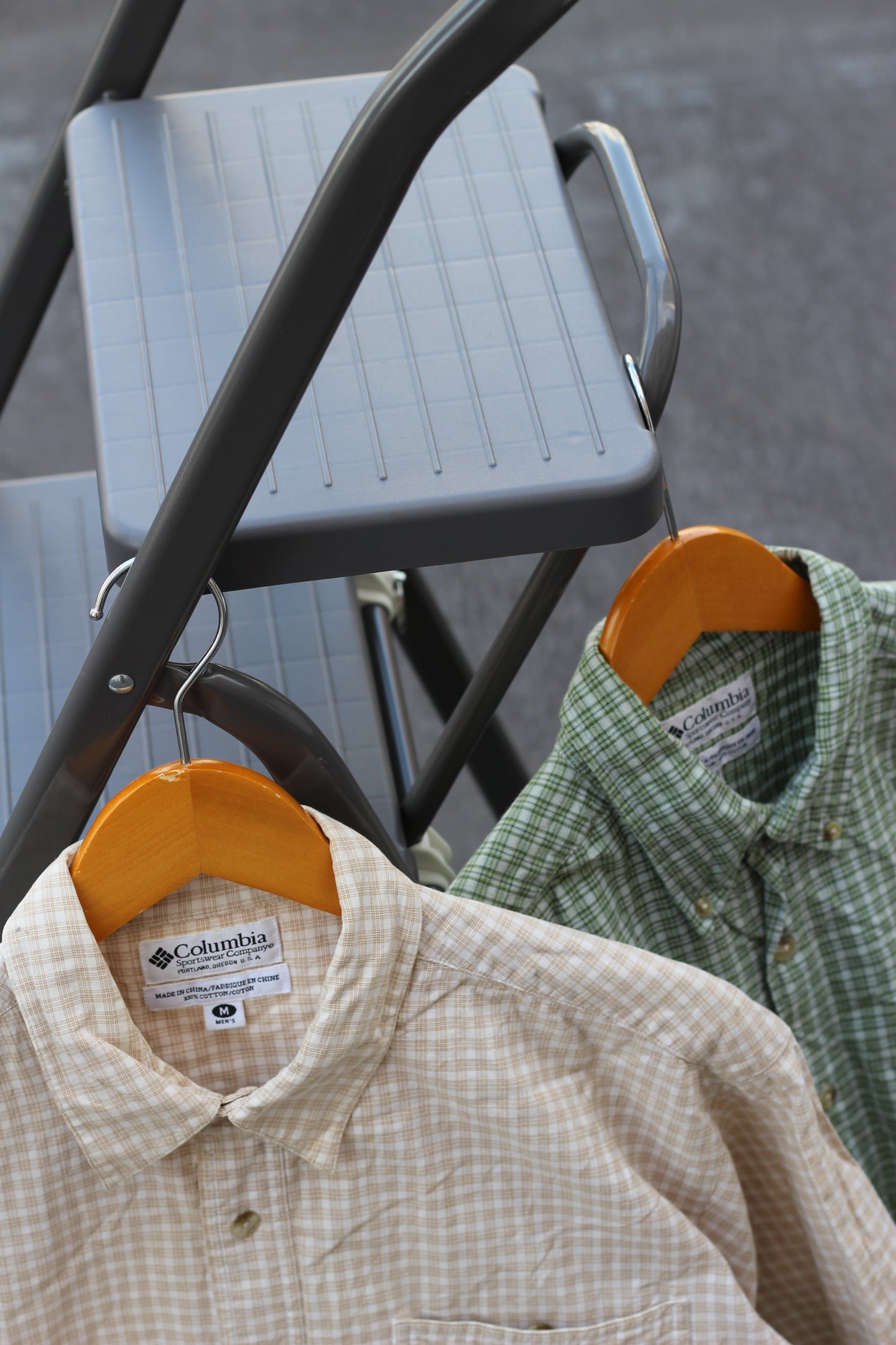 90's Columbia Check Short Sleeve Shirt x5点