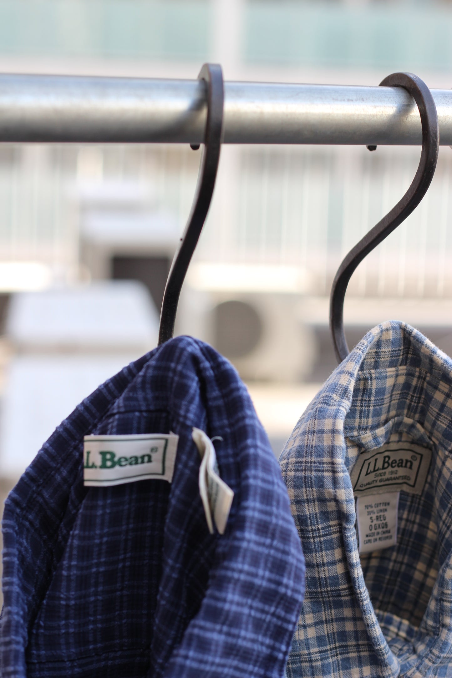 90's L.L.Bean Check Short Sleeve Shirt x8点