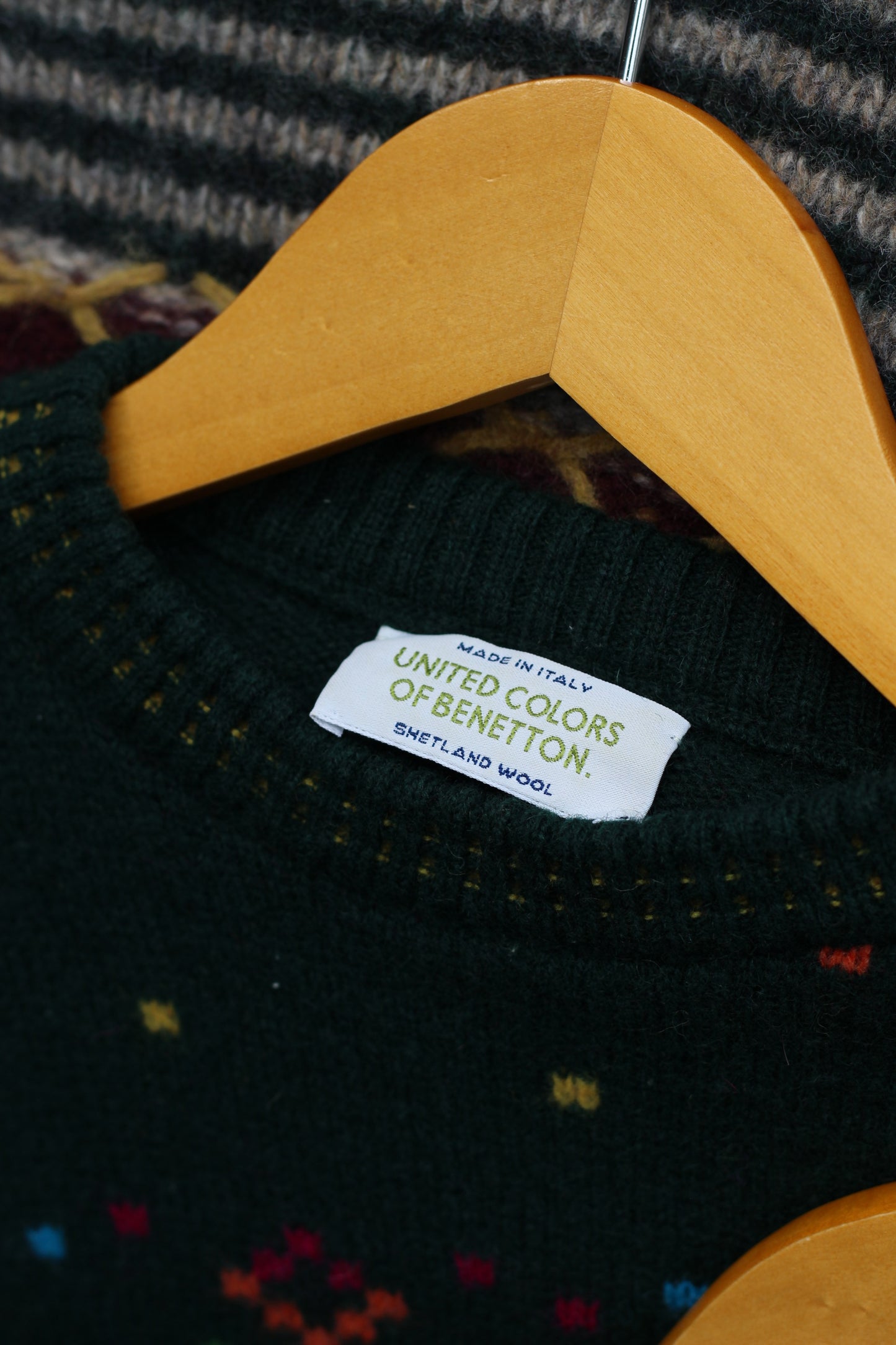 Women's Vintage Made In Italy Fair Isle Design Knitwear x3点