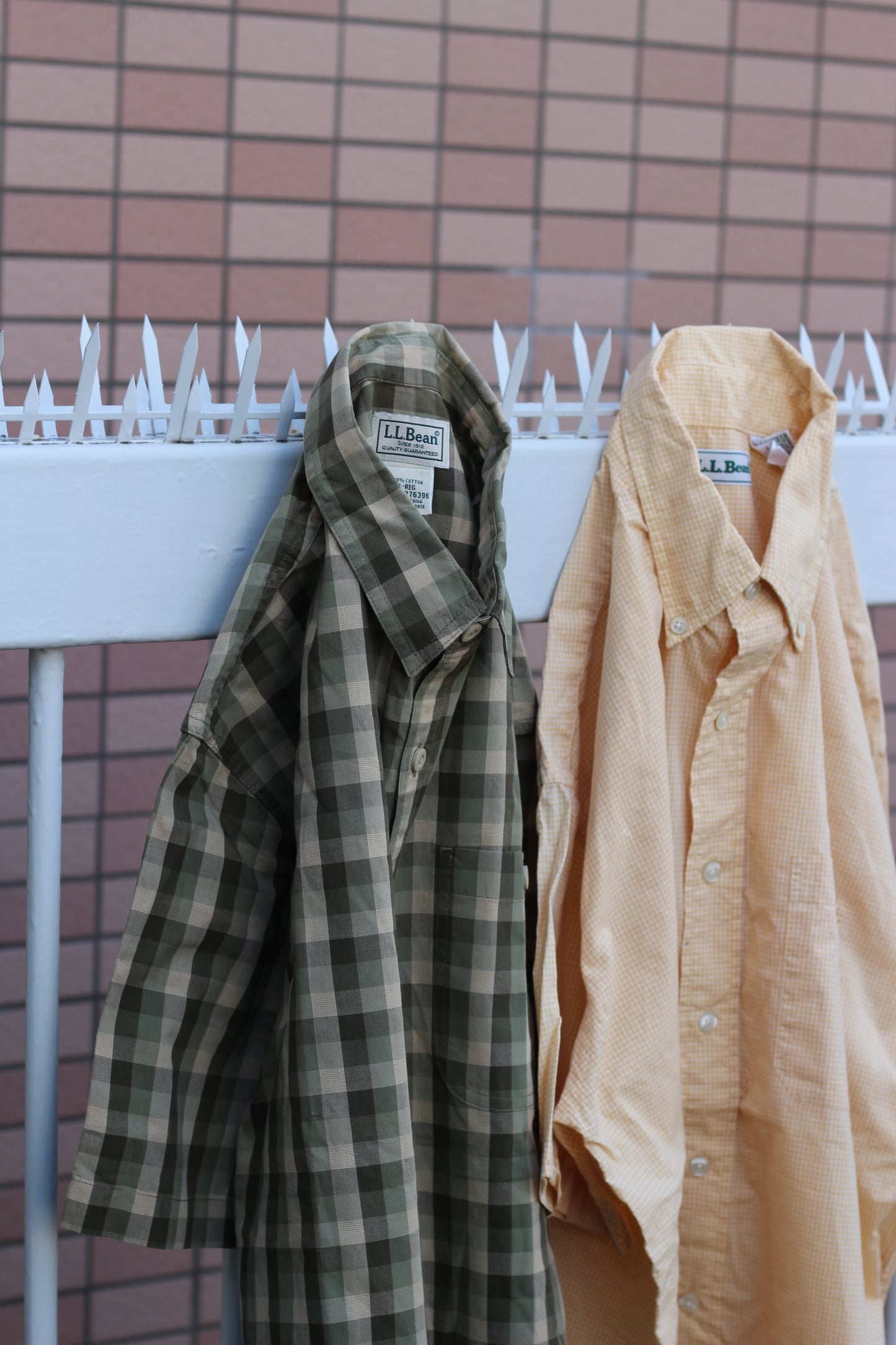 90's L.L.Bean Check Short Sleeve Shirt x8点
