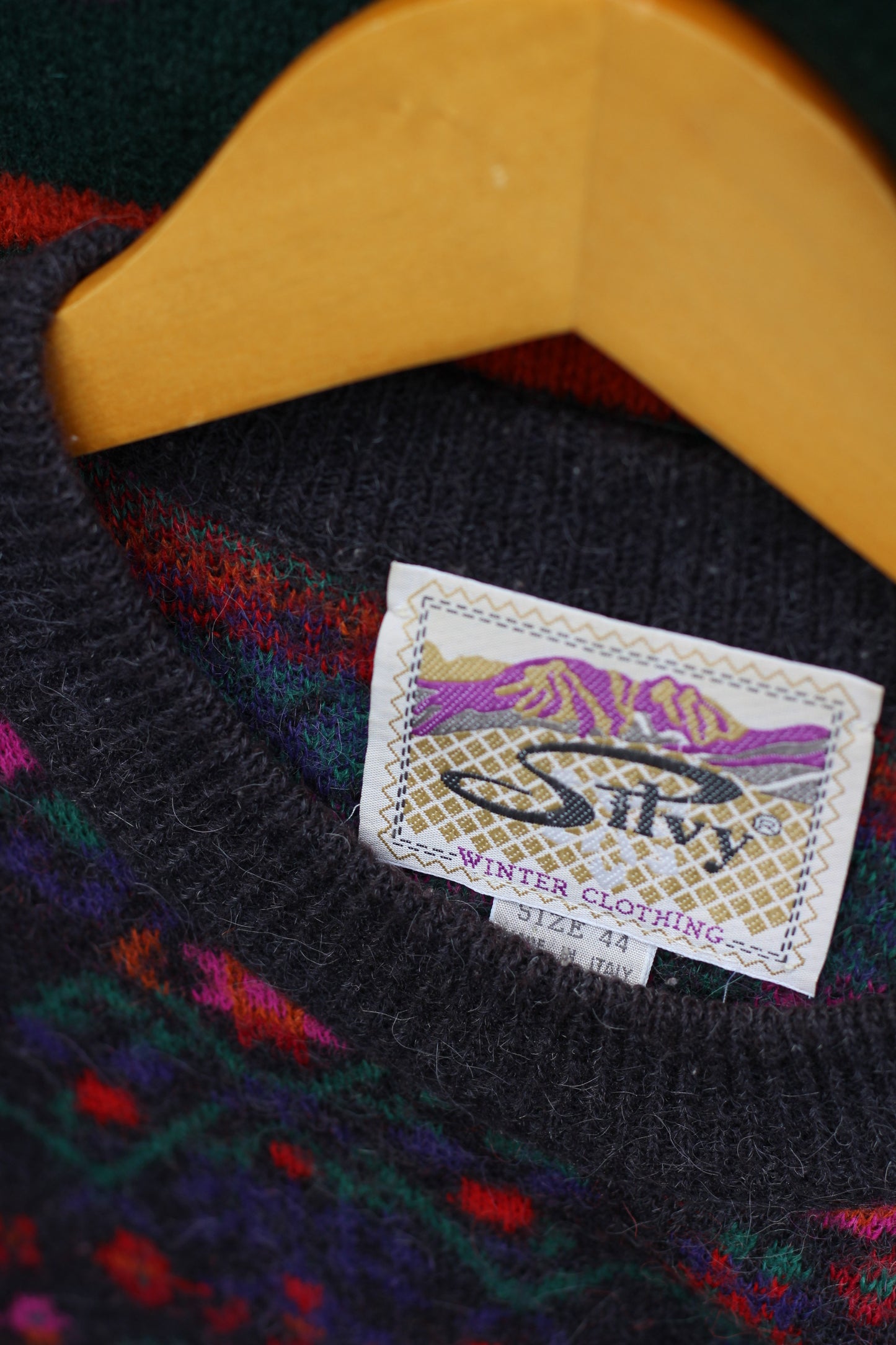 Women's Vintage Made In Italy Fair Isle Design Knitwear x3点