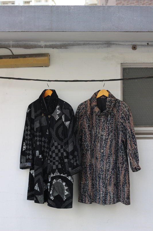 Genuine leather ladies design coat x2点