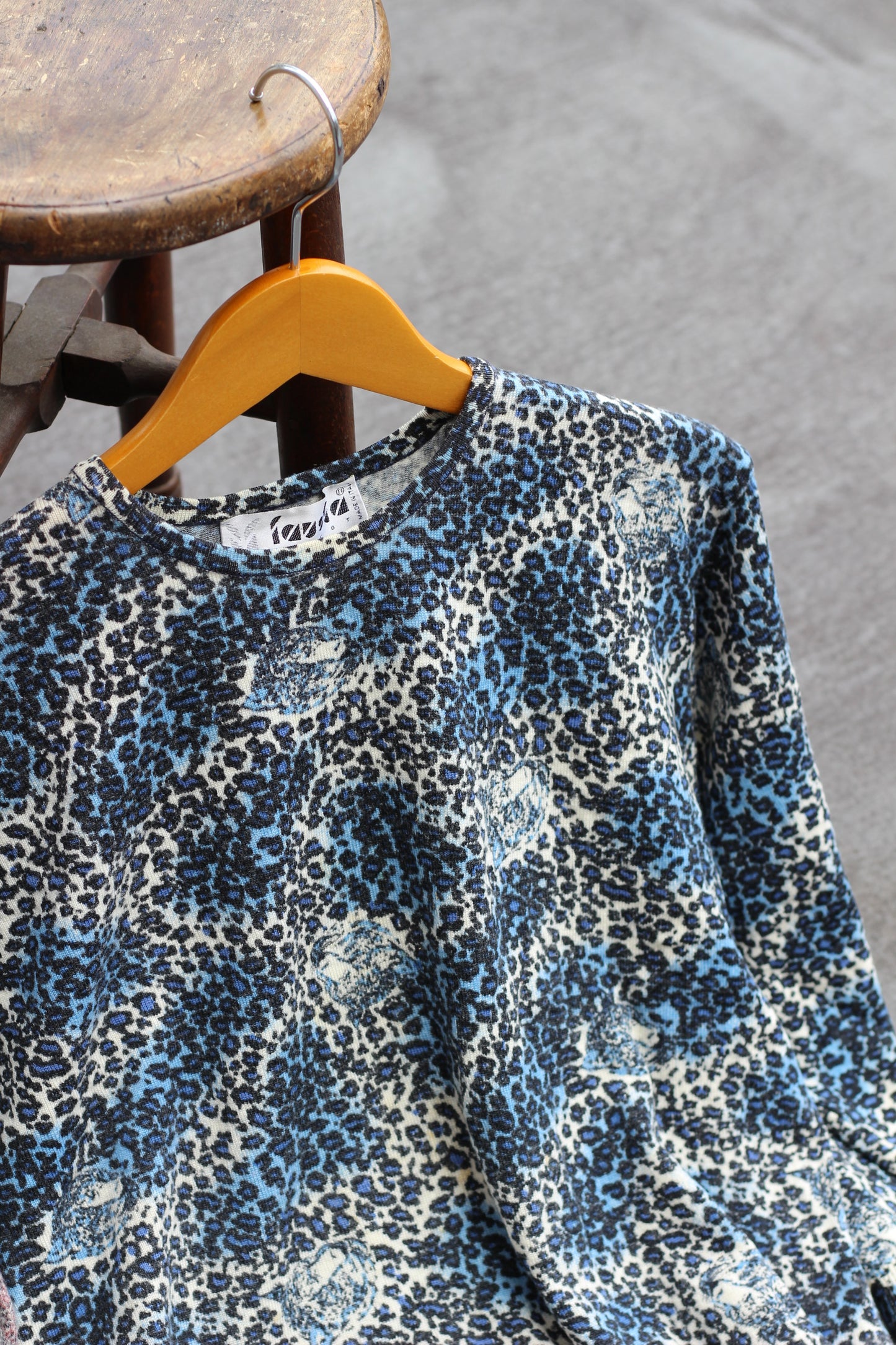 Women's Vintage Made In Italy Leopard Print And Floral Design Knitwear x4点