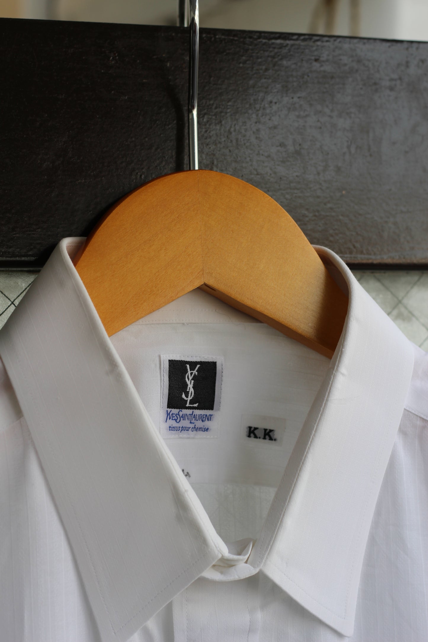 Yves Saint Laurent & dunhill White Dress Long Sleeve Shirt set x2点