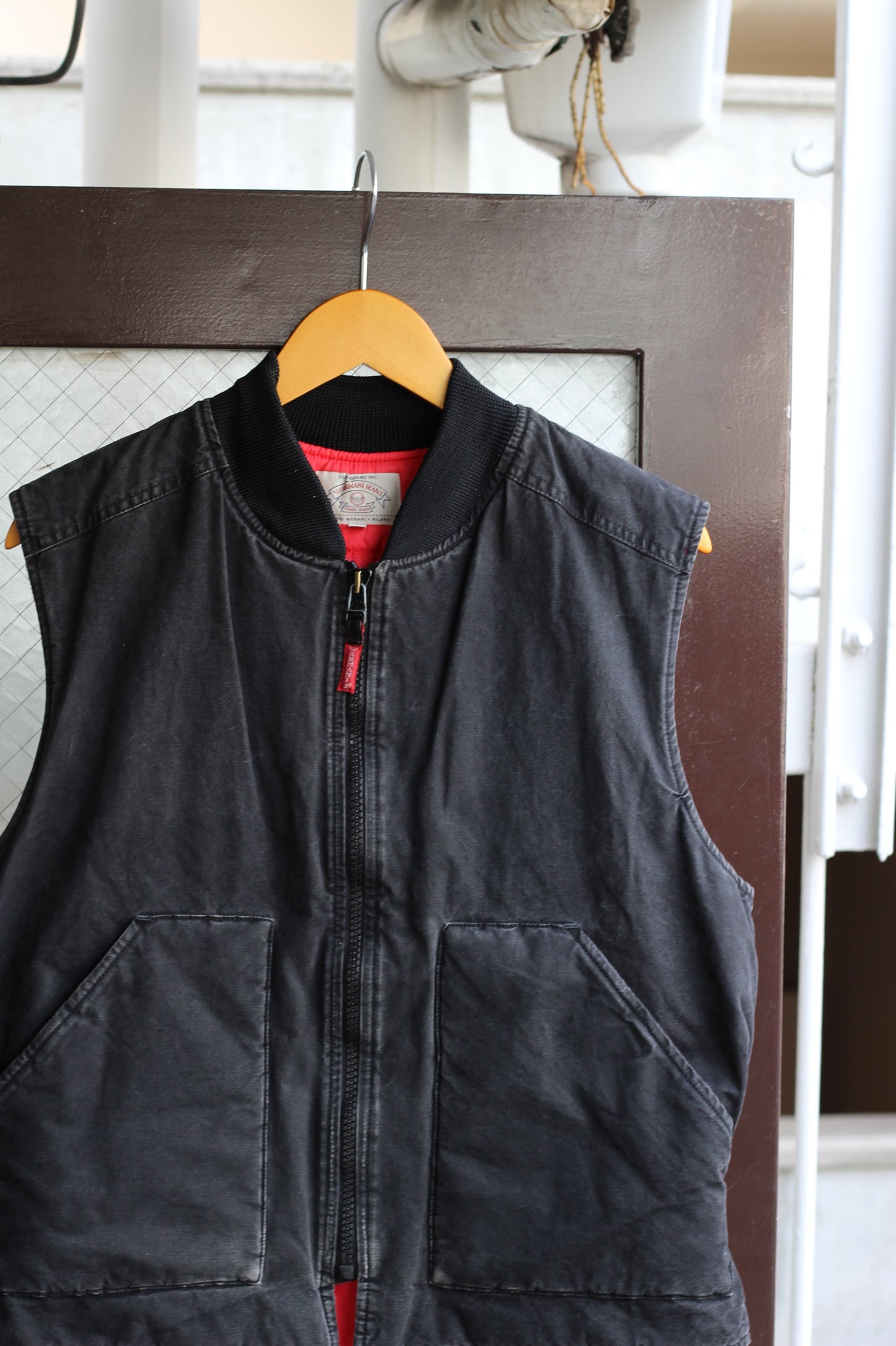 Burberry & Armani Jeans Padded Zip-Up Vest Jacket set x2点