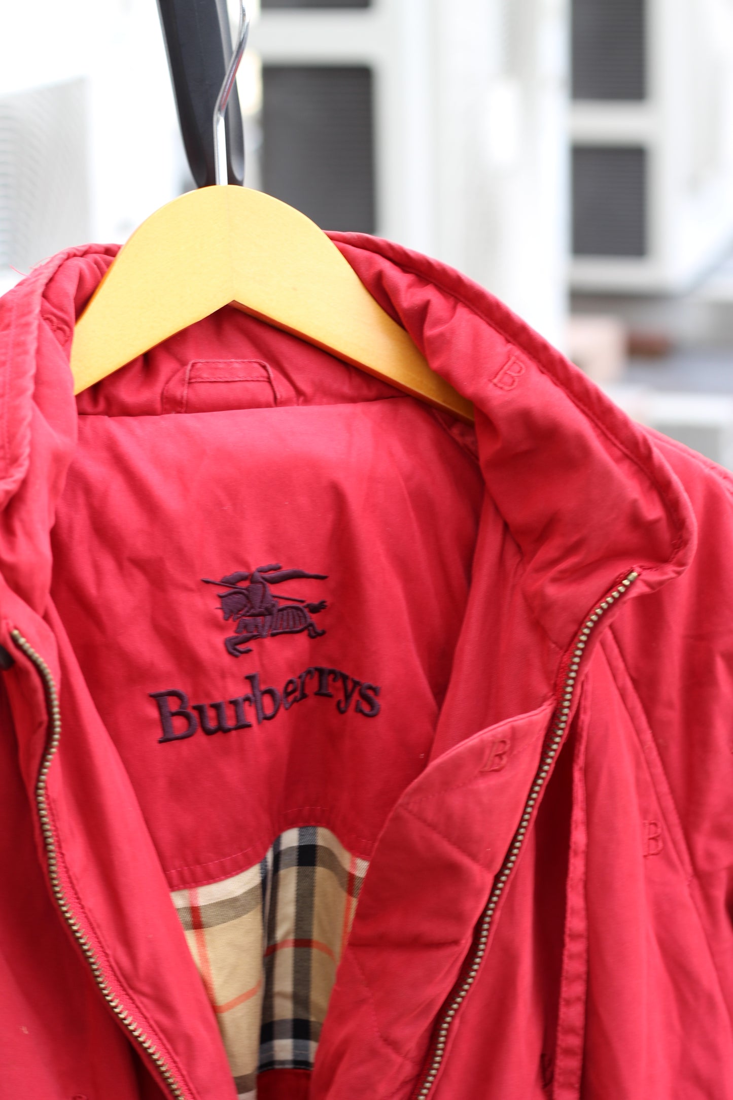 90's Burberrys & Armani Jeans Padded Nylon Zip-Up Long Blouson set x2点