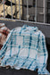 Men's Oversized Design Check Shirt x2点
