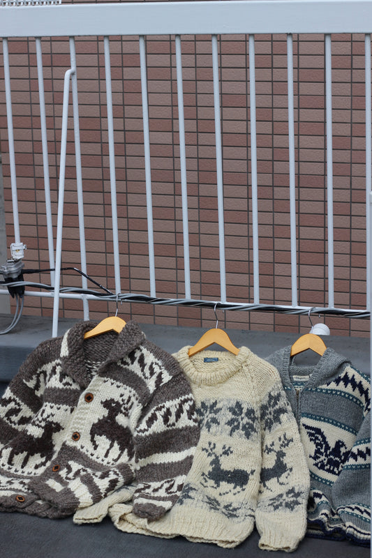 Cowichan sweater x3点