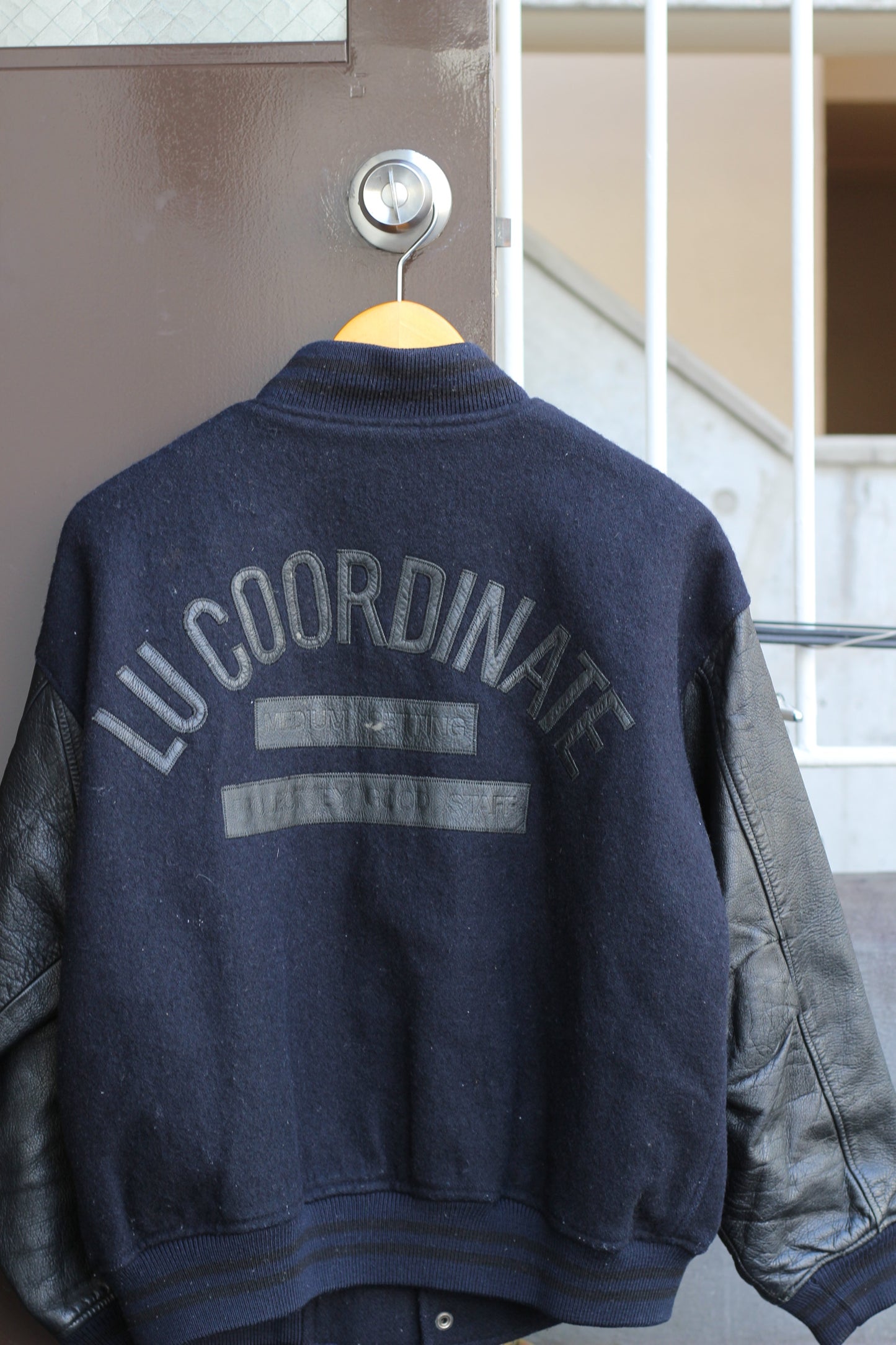 Men's leather Stadium Jacket x3点