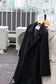 BALMAIN Leather & Wool Coat set x2点