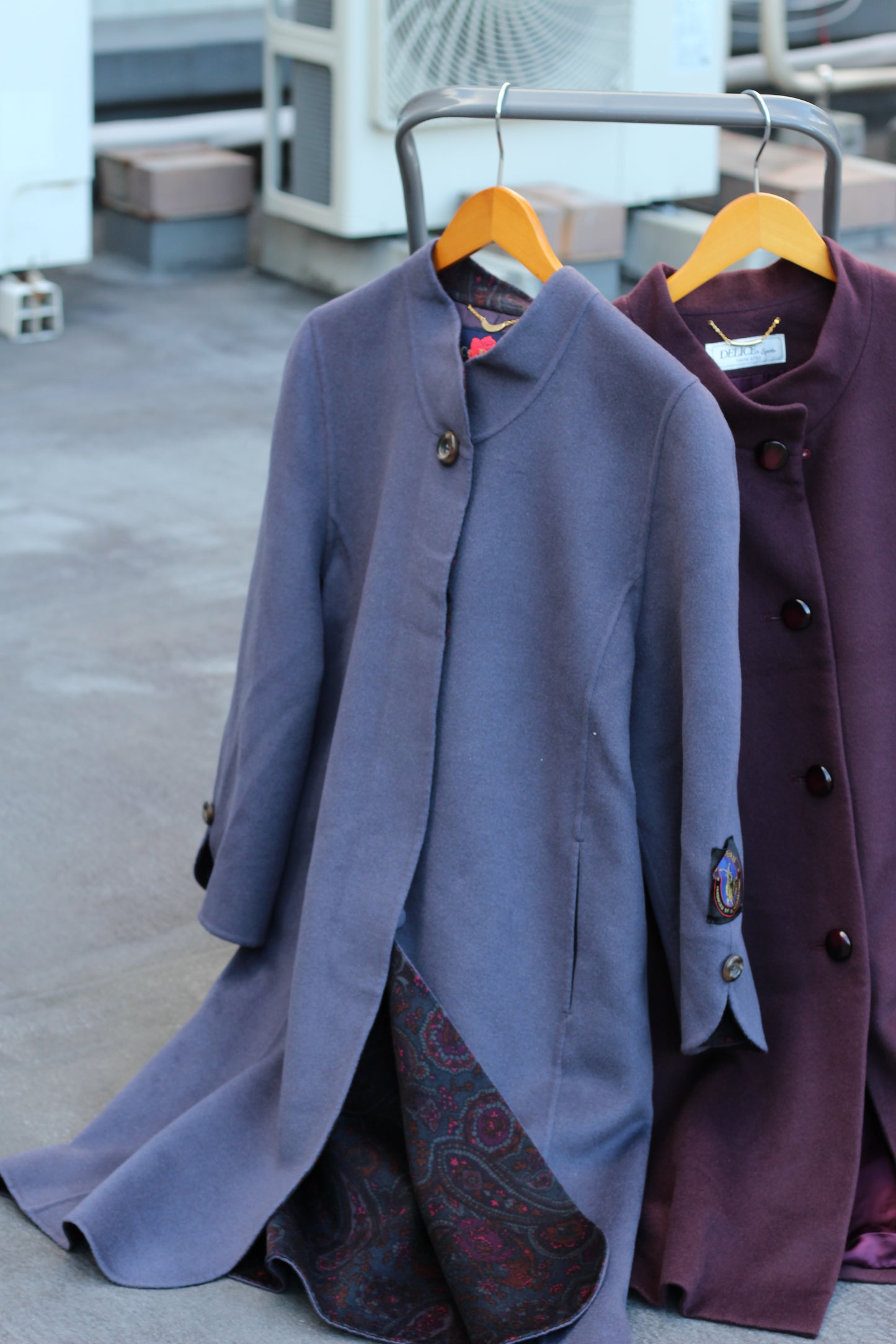Women's 100% Cashmere Color Coat x2点