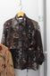 Vintage Brown Flower Long Sleeve Blouse x4点
