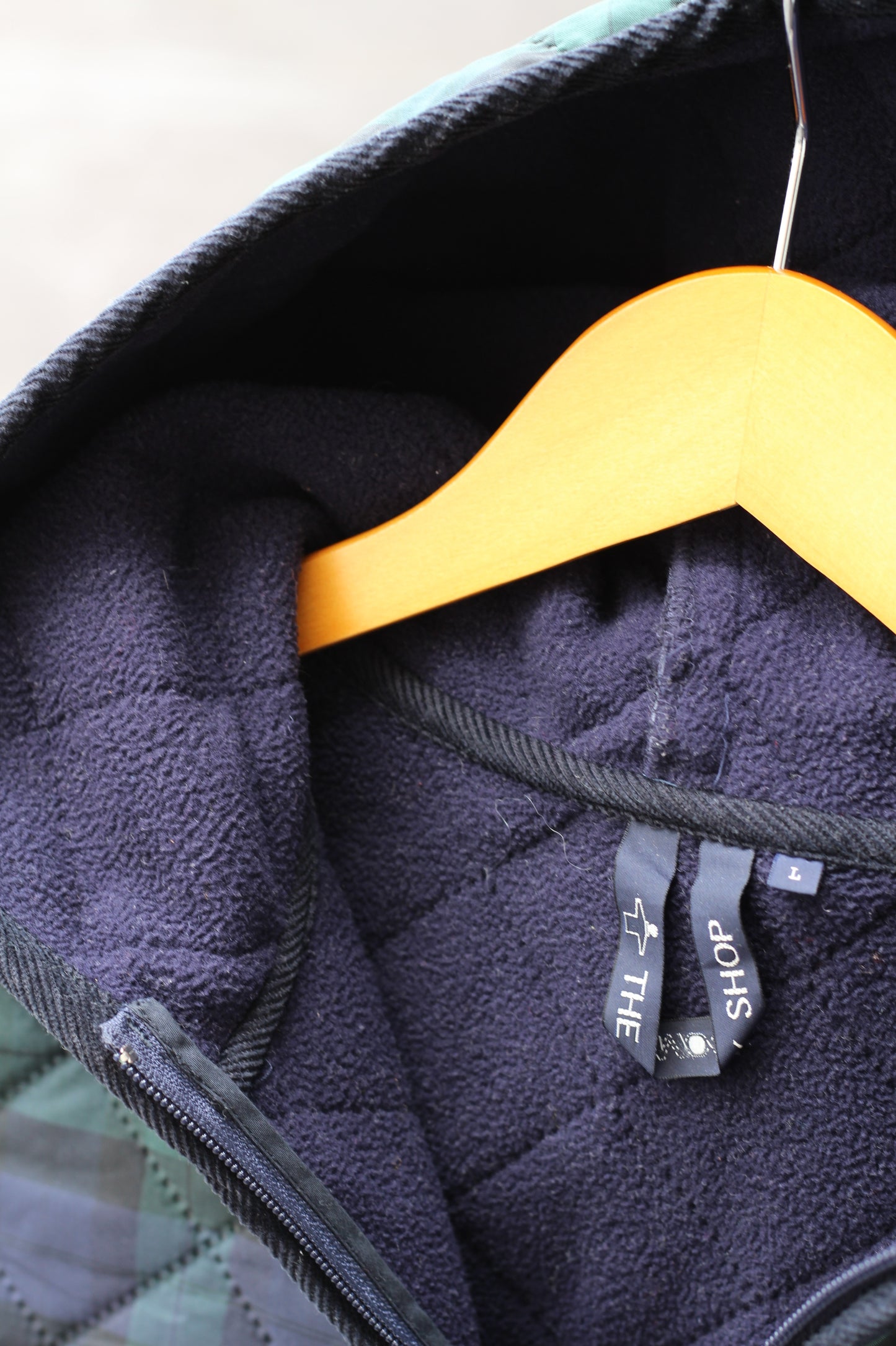 THE SMOCK SHOP Tartan Check & Armen Reversible Hooded Quilted Vest set x2点
