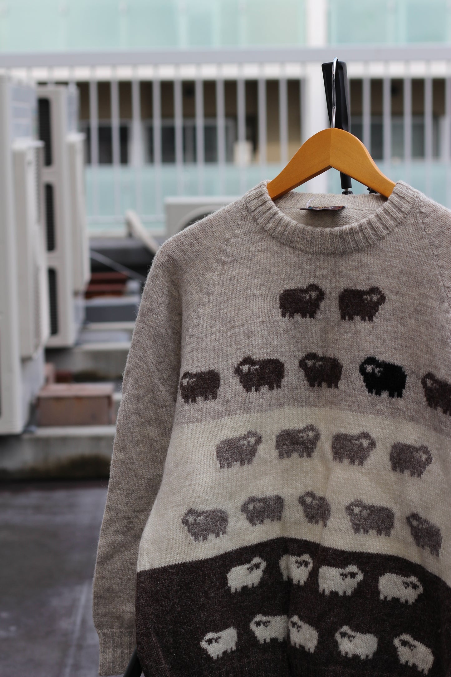 80-90's Made In New Zealand Vintage Sheep Design Knit Sweater set x2点