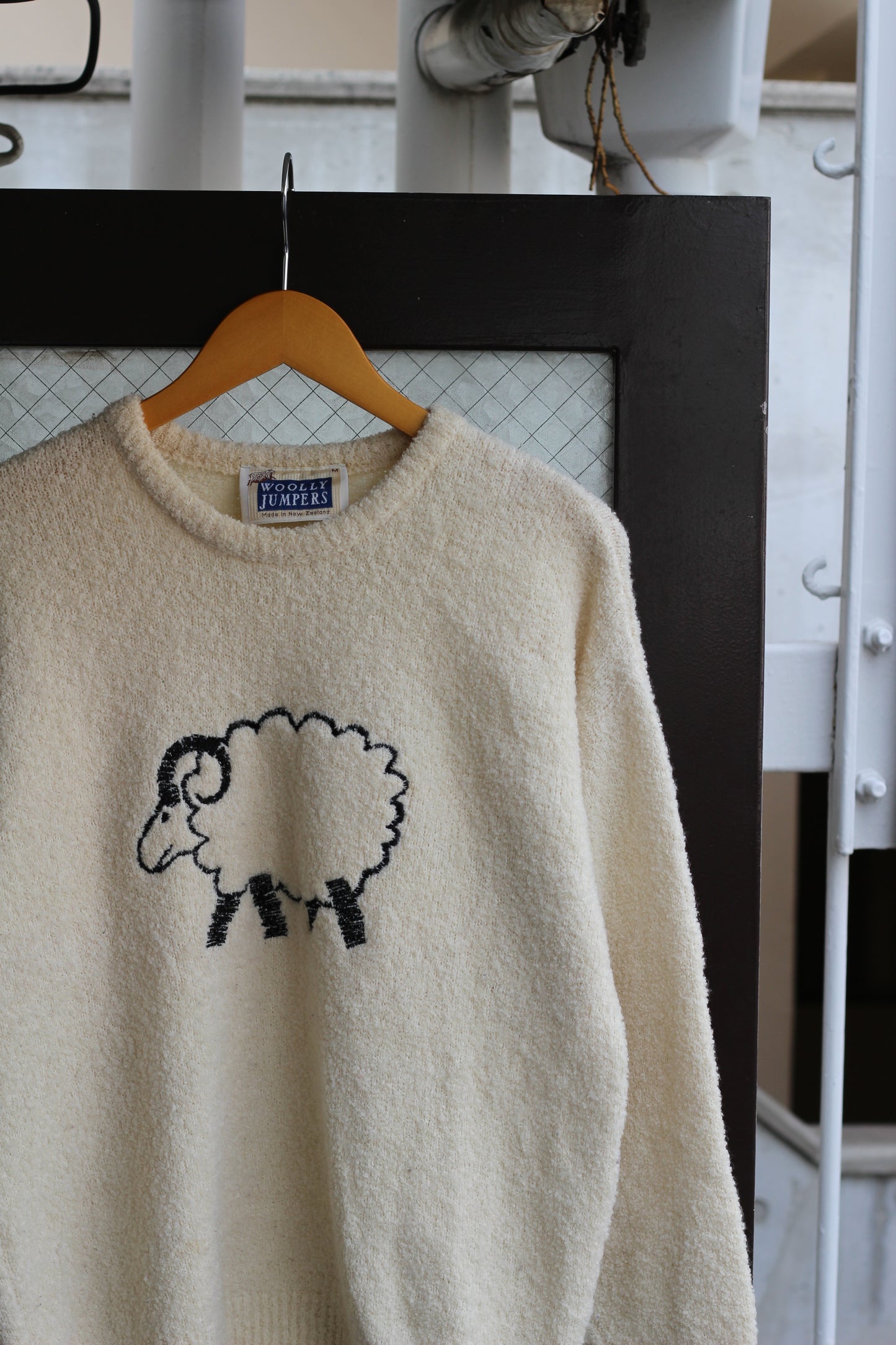80-90's Made In New Zealand Vintage Sheep Design Knit Sweater set x2点
