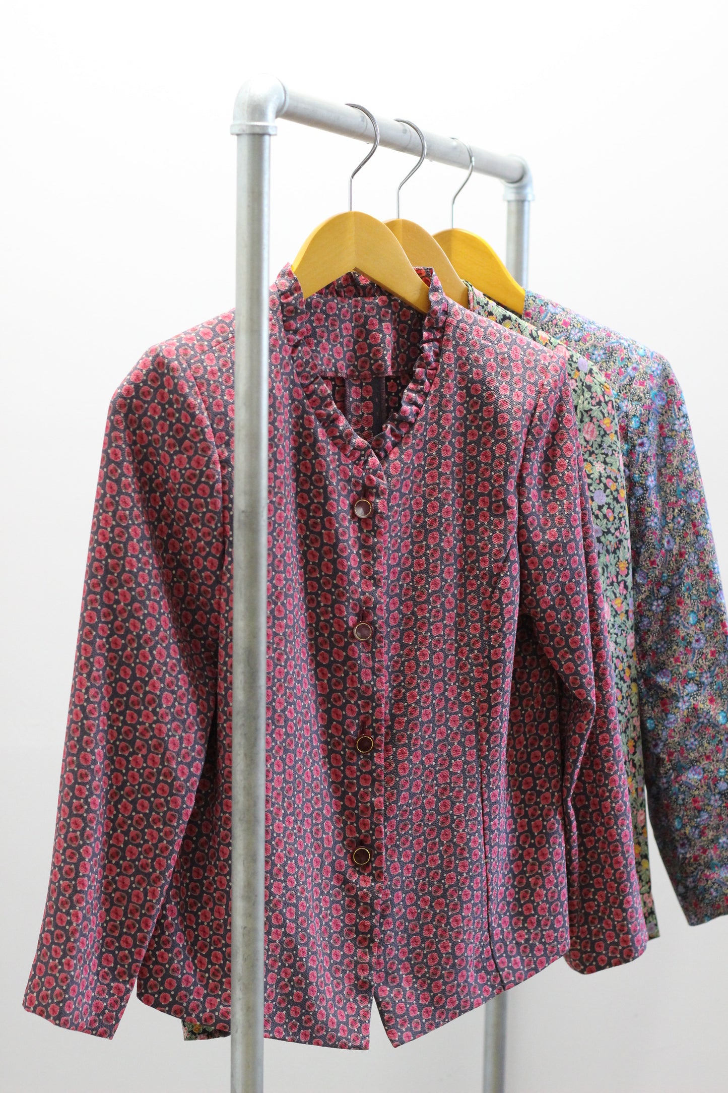 Vintage Flower Design Blouse Jacket x3点