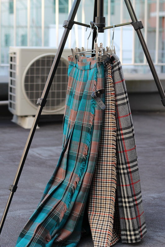 Women's Vintage Made In Uk Check Skirt x3点