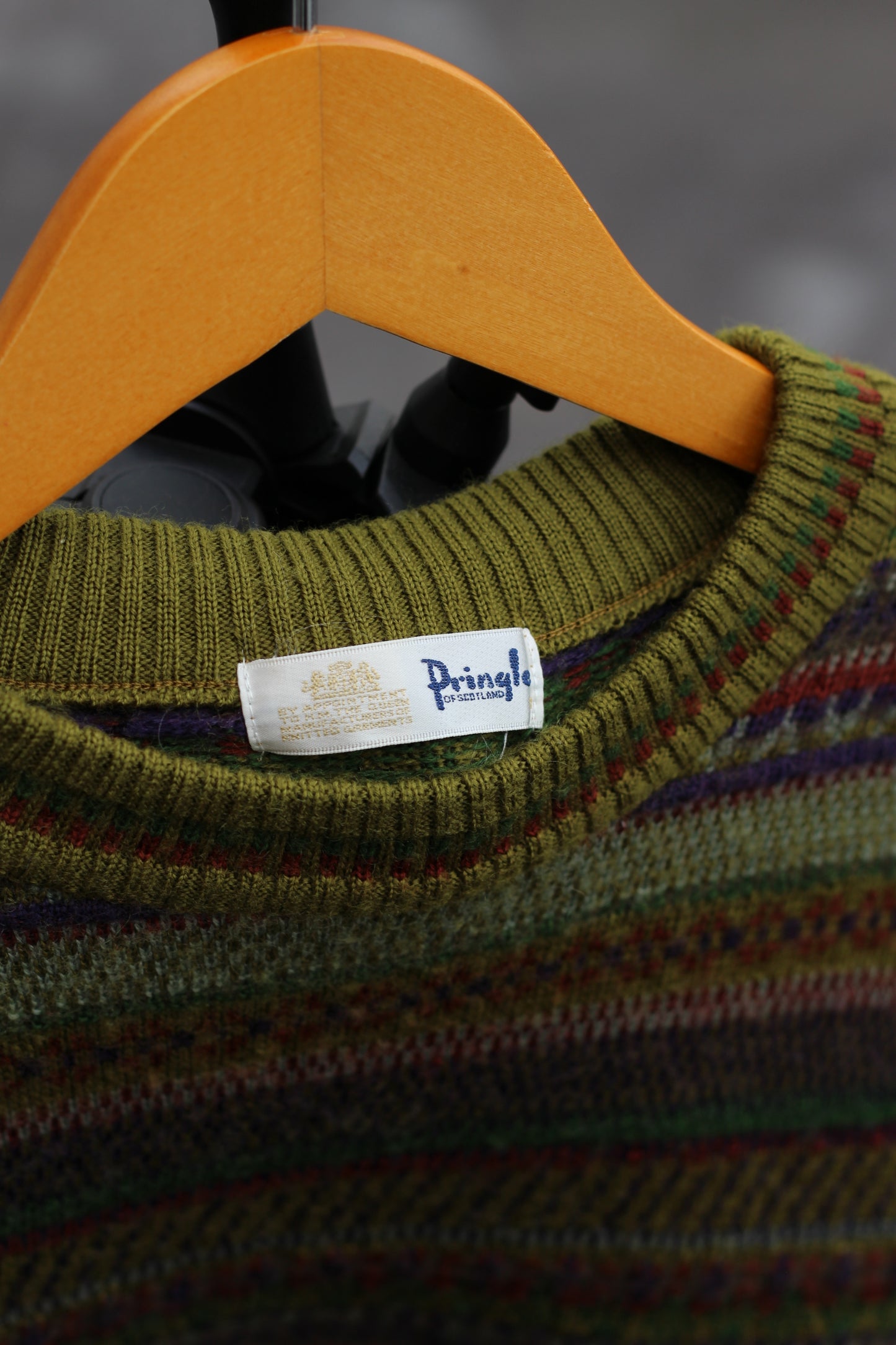 Made In Italy & UK Vintage Multicolor Stripe Knit Sweater set x2点