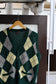 Men's Vintage Argyle Knit Vest set x2点