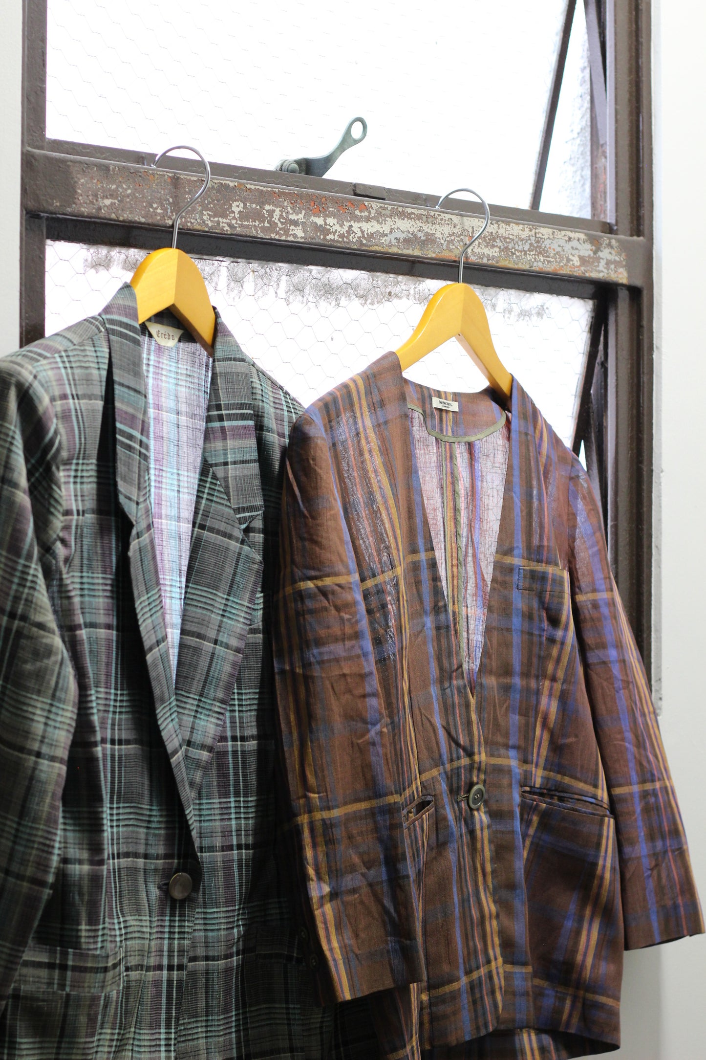 Vintage Check Sheer Jacket x2点