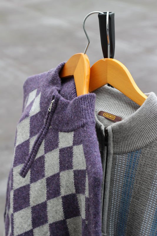 Men's Vintage Half-Zip Sweater set x2点