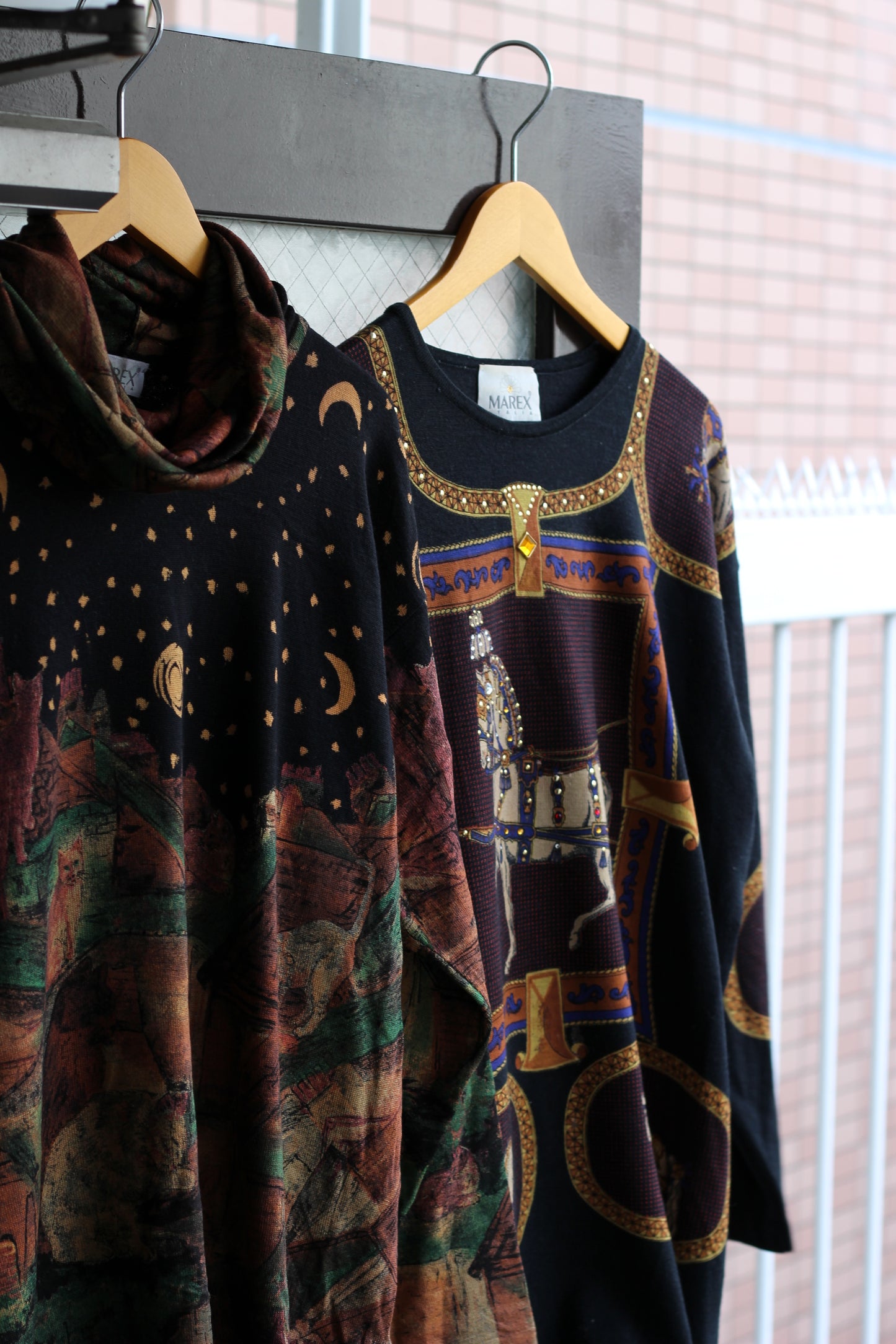 Made In Italy Women's Vintage All-Over Print Knit Sweater set x5点