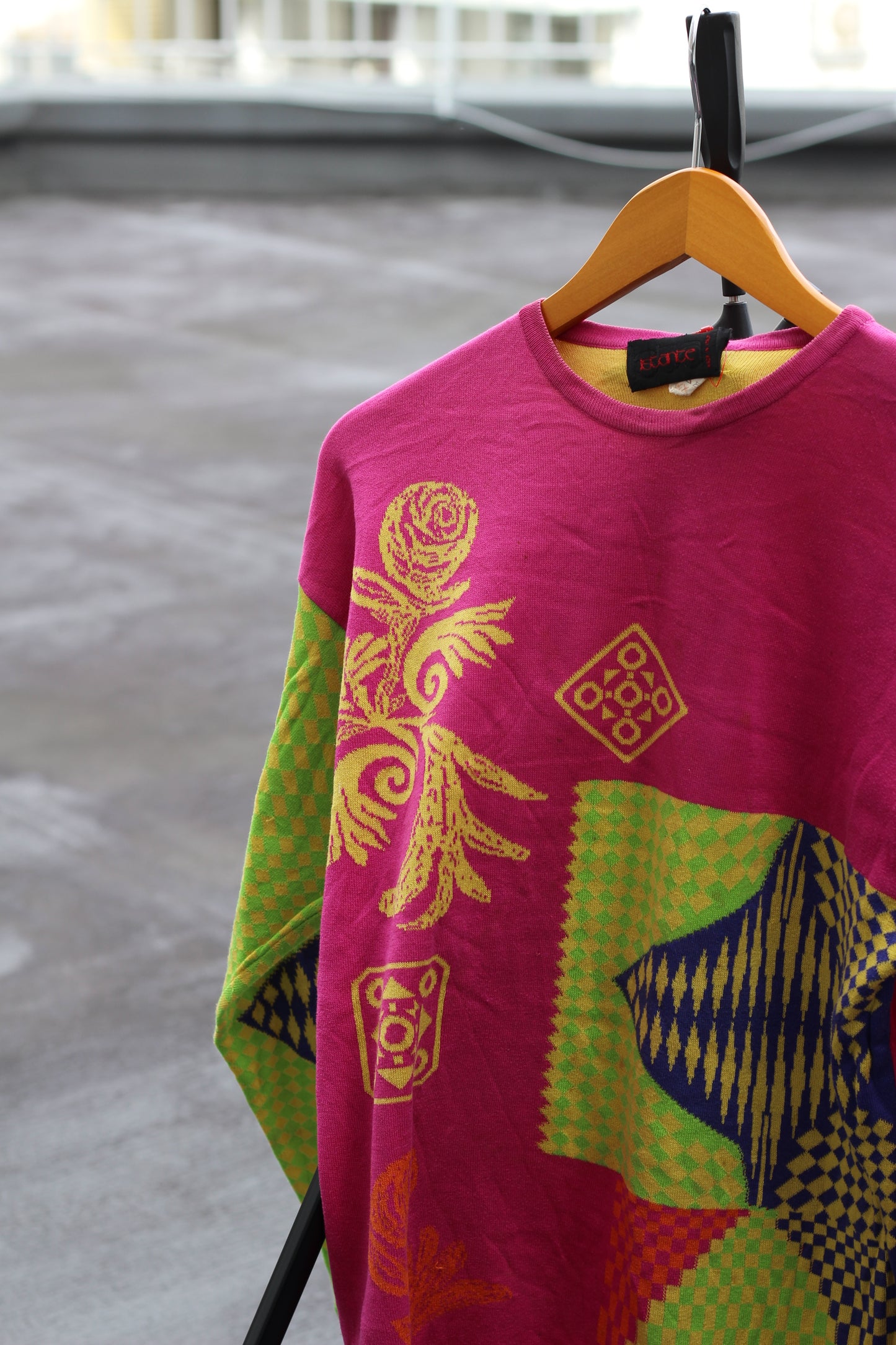 Made In Italy Women's Vintage All-Over Print Knit Sweater set x5点