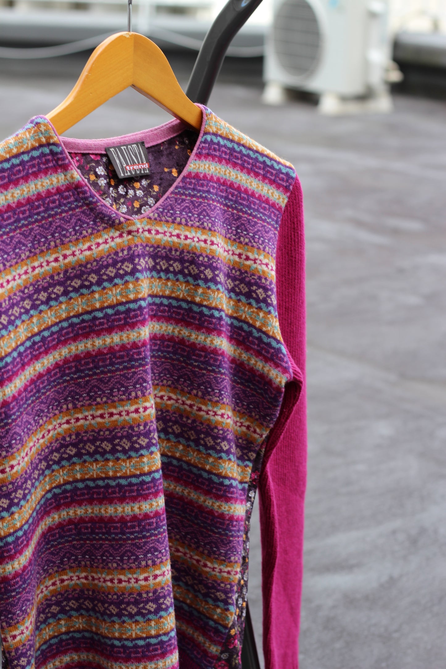Made In Italy Women's Vintage All-Over Print Knit Sweater set x5点