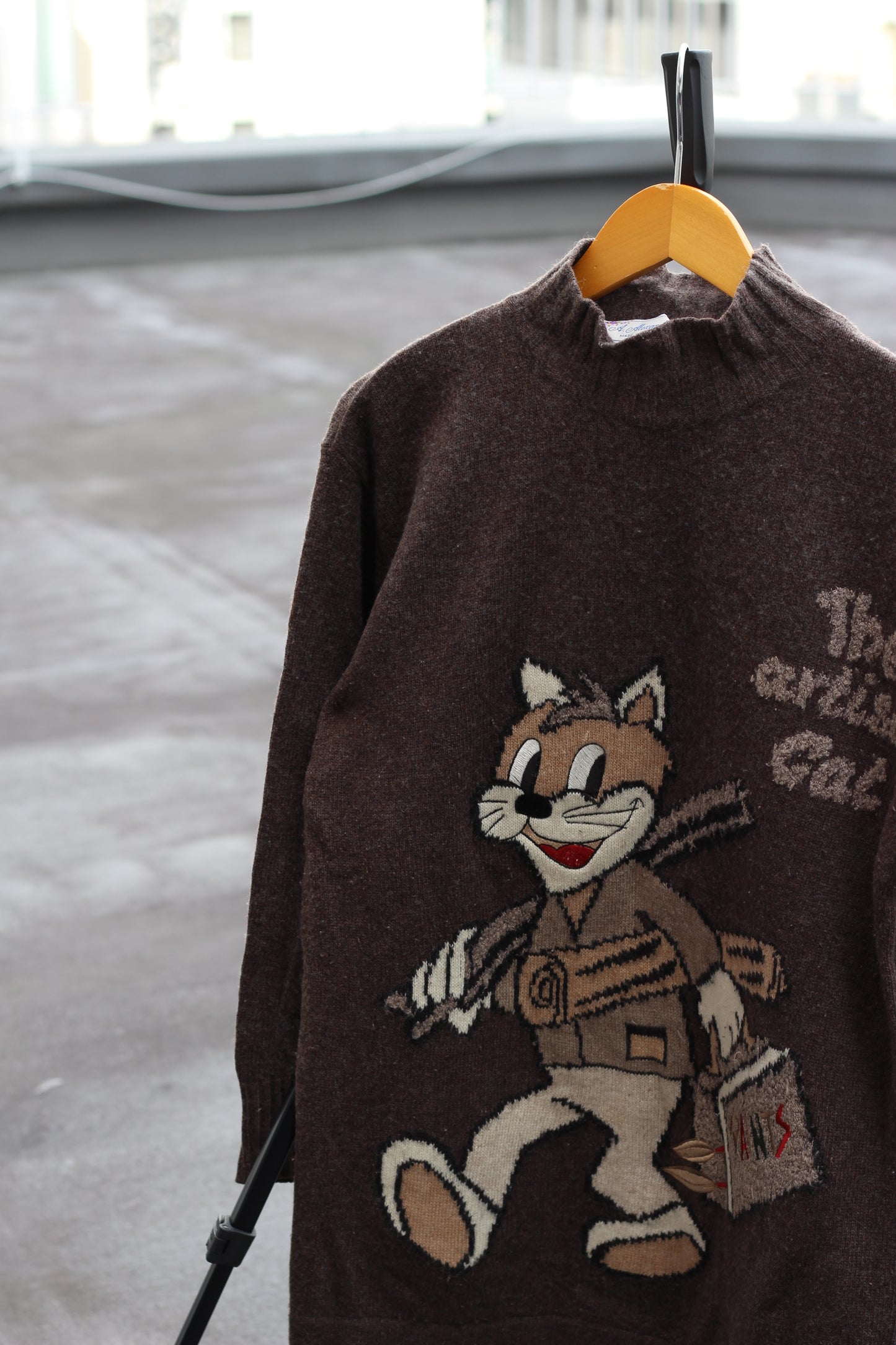 Made In Italy Women's Vintage A. Alexander Retro Cartoon Character Knit Sweater set x4点