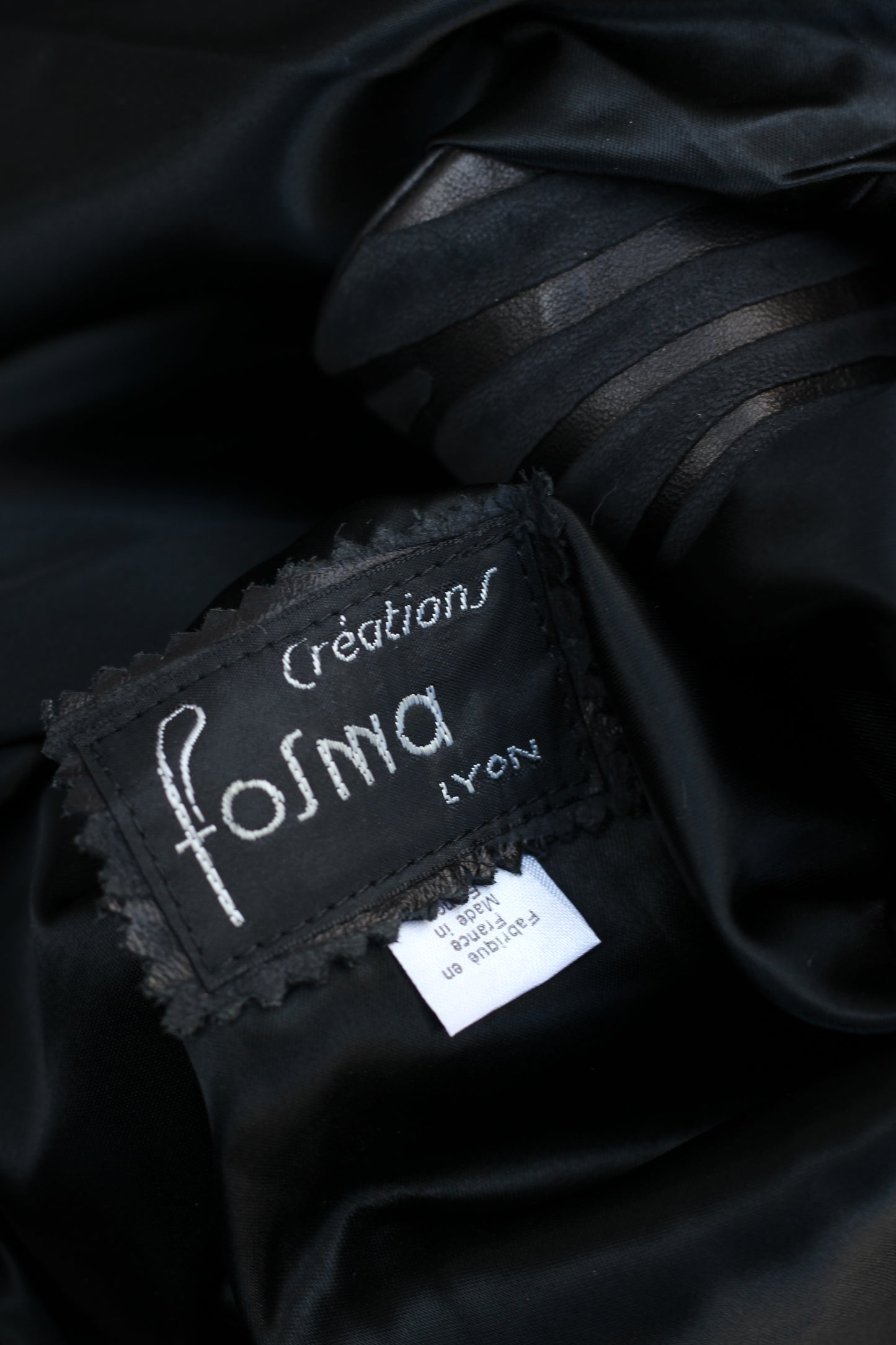 Women's Vintage Made In France Velour & Leather Coat x2点