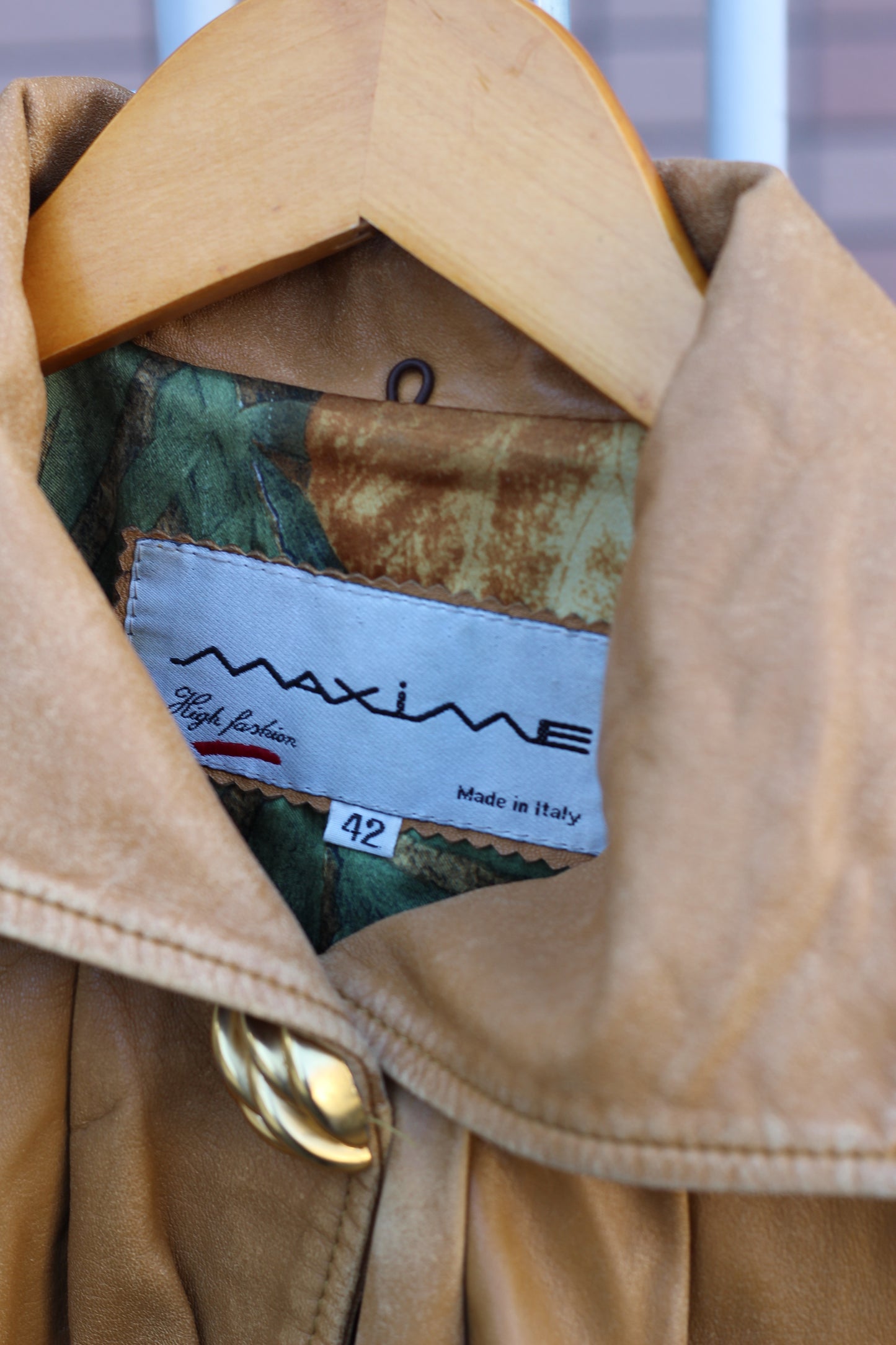 Women's Vintage Made In Italy Leather Coat x2点