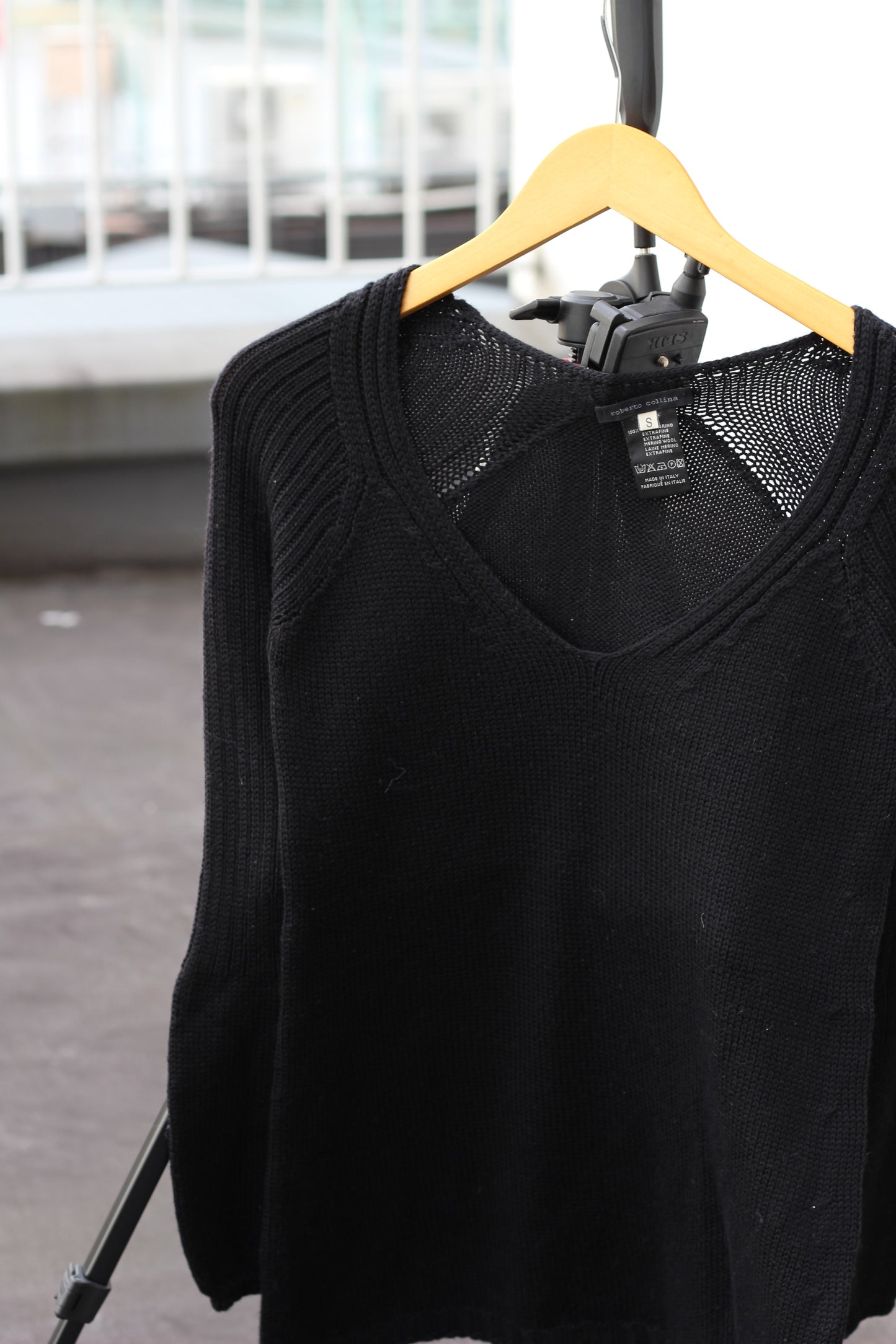 Made In Italy Women's Vintage Black Mode Design Knit Sweater set x4点