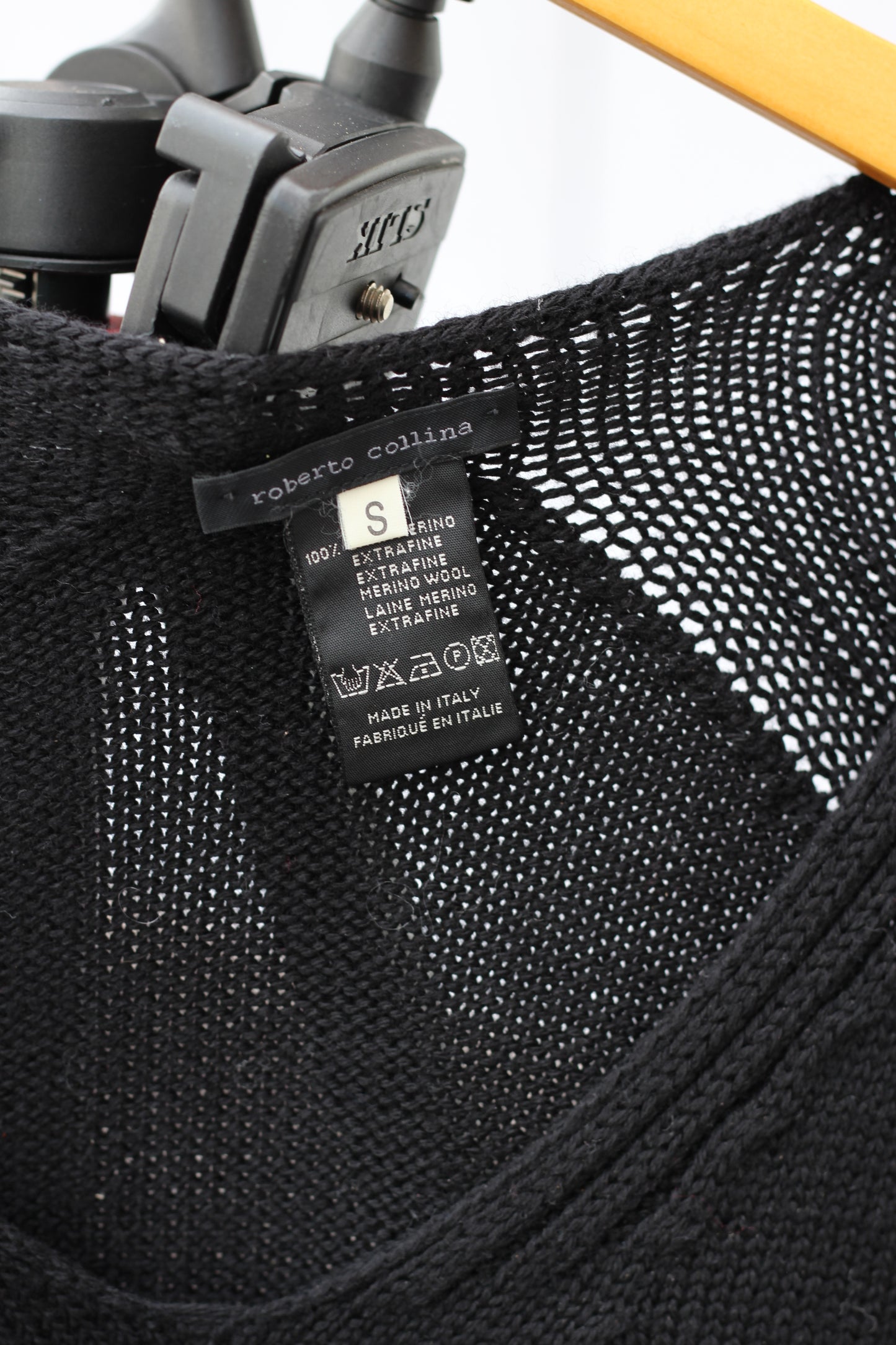 Made In Italy Women's Vintage Black Mode Design Knit Sweater set x4点