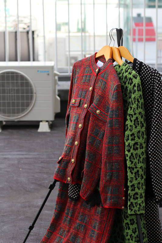 Made In Italy Women's Vintage Knit Set Up set x4点