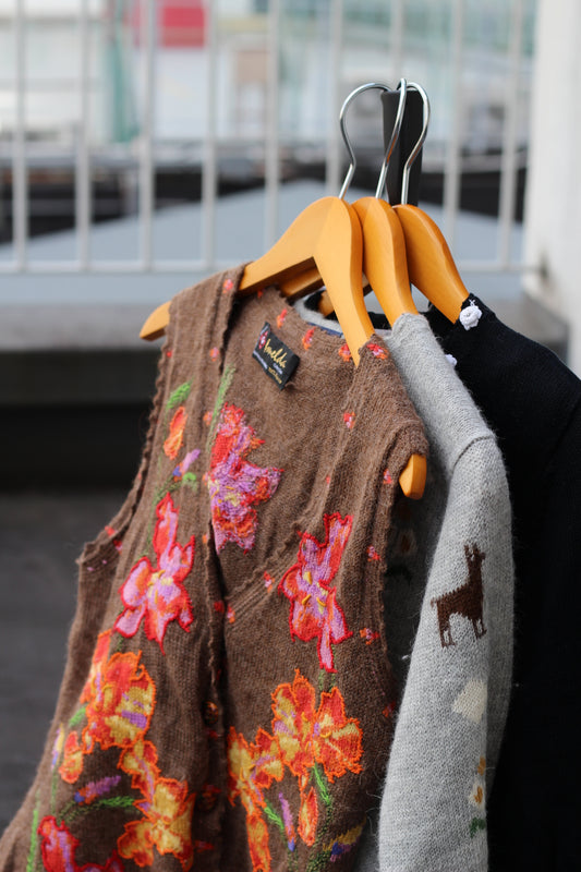 Made In Peru Women's Vintage Knit Sweater set x3点