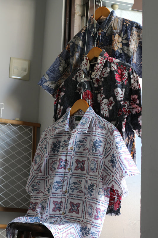 90's Made In USA Aloha Shirt x3点