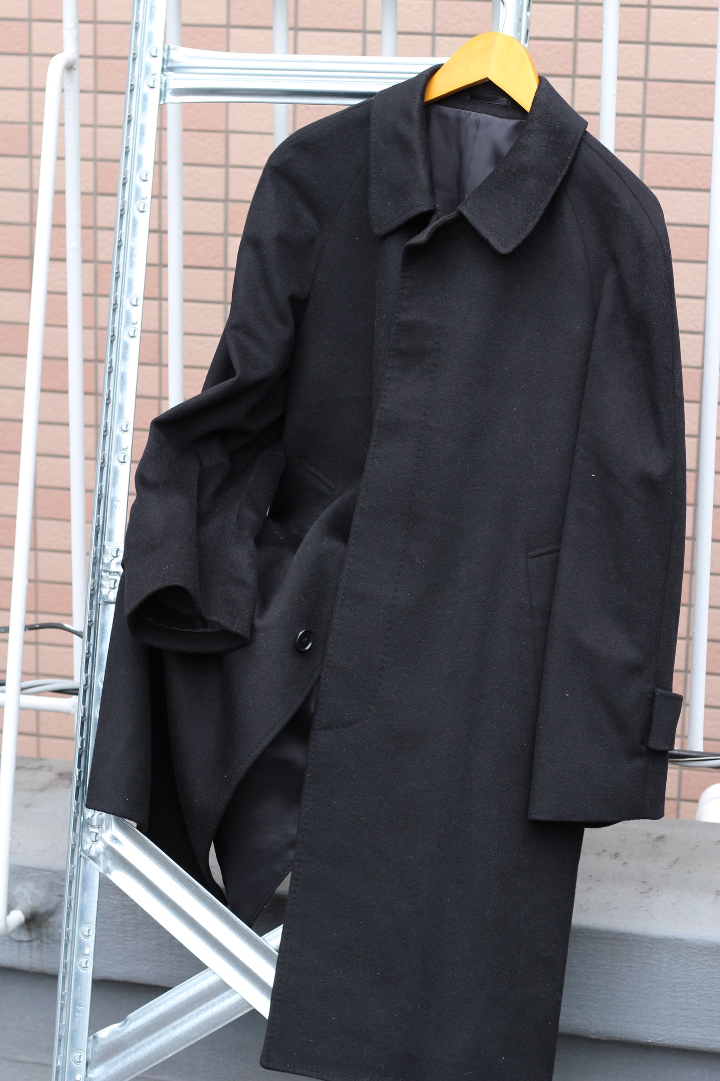 Men's 100% Cashmere & Fur Leather Coat x2点
