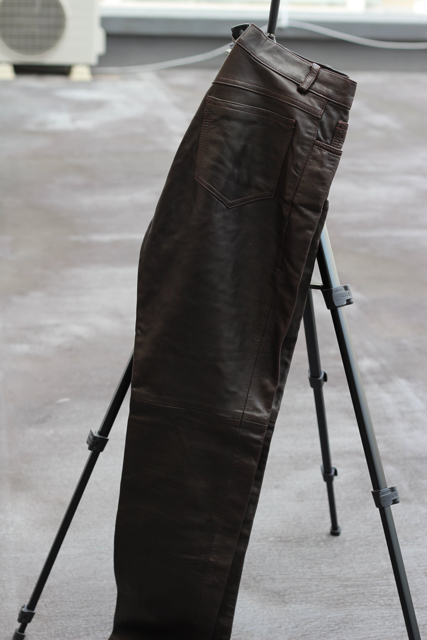 Made In France Women's Vintage Leather & Suede Pants set x2点