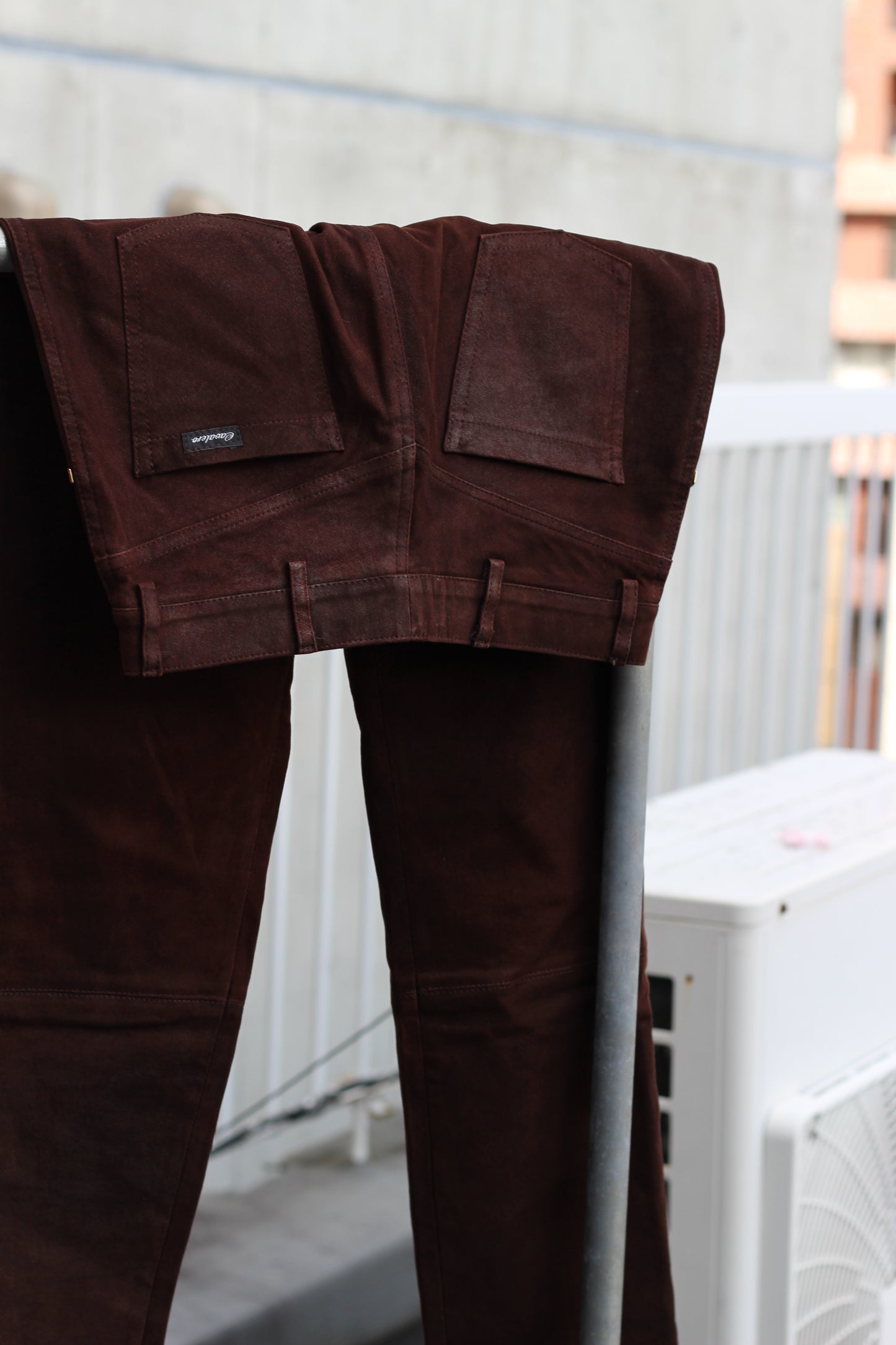 Made In France Women's Vintage Leather & Suede Pants set x2点