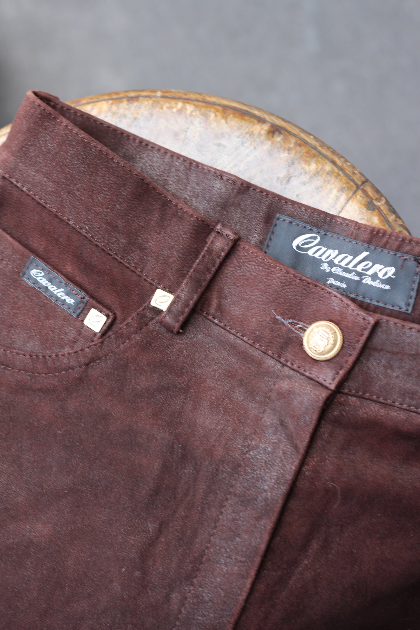 Made In France Women's Vintage Leather & Suede Pants set x2点