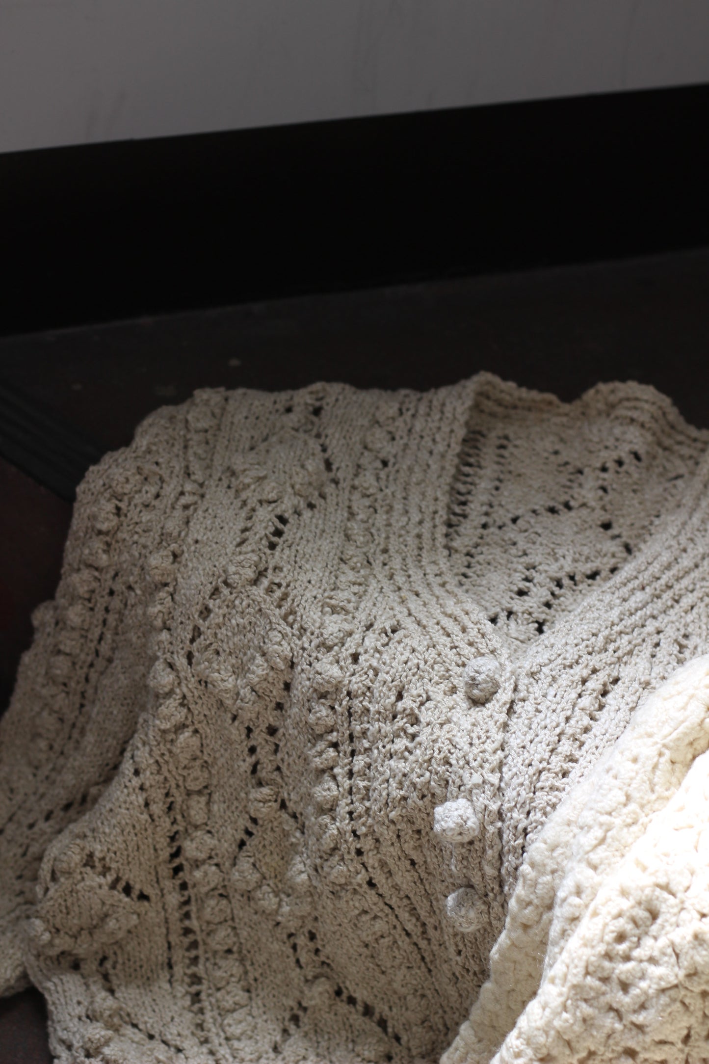 Vintage White Crochet Cardigan x2点