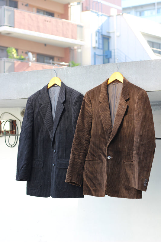 Vintage Men's corduroy tailored jacket x2点