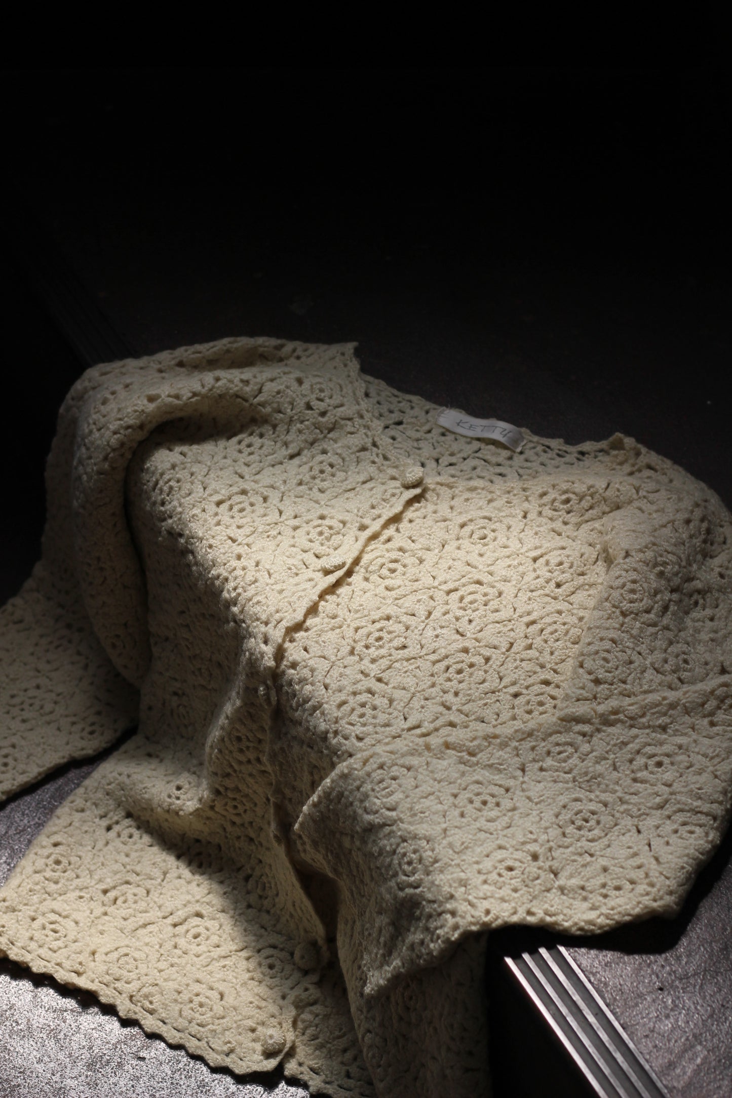 Vintage White Crochet Cardigan x2点