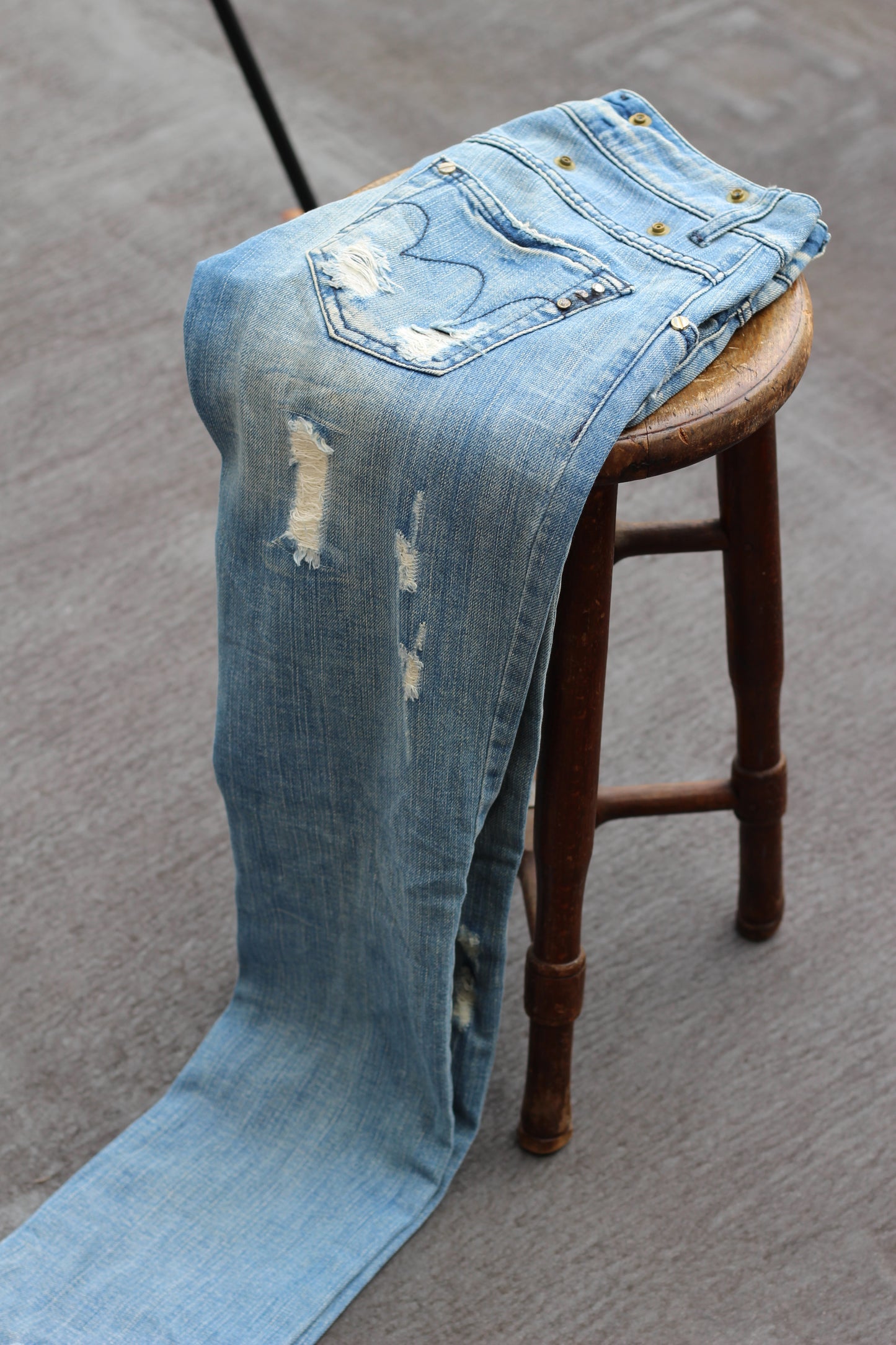 Made In Italy Women's Y2K Style Bootcut Denim Pants set x3点
