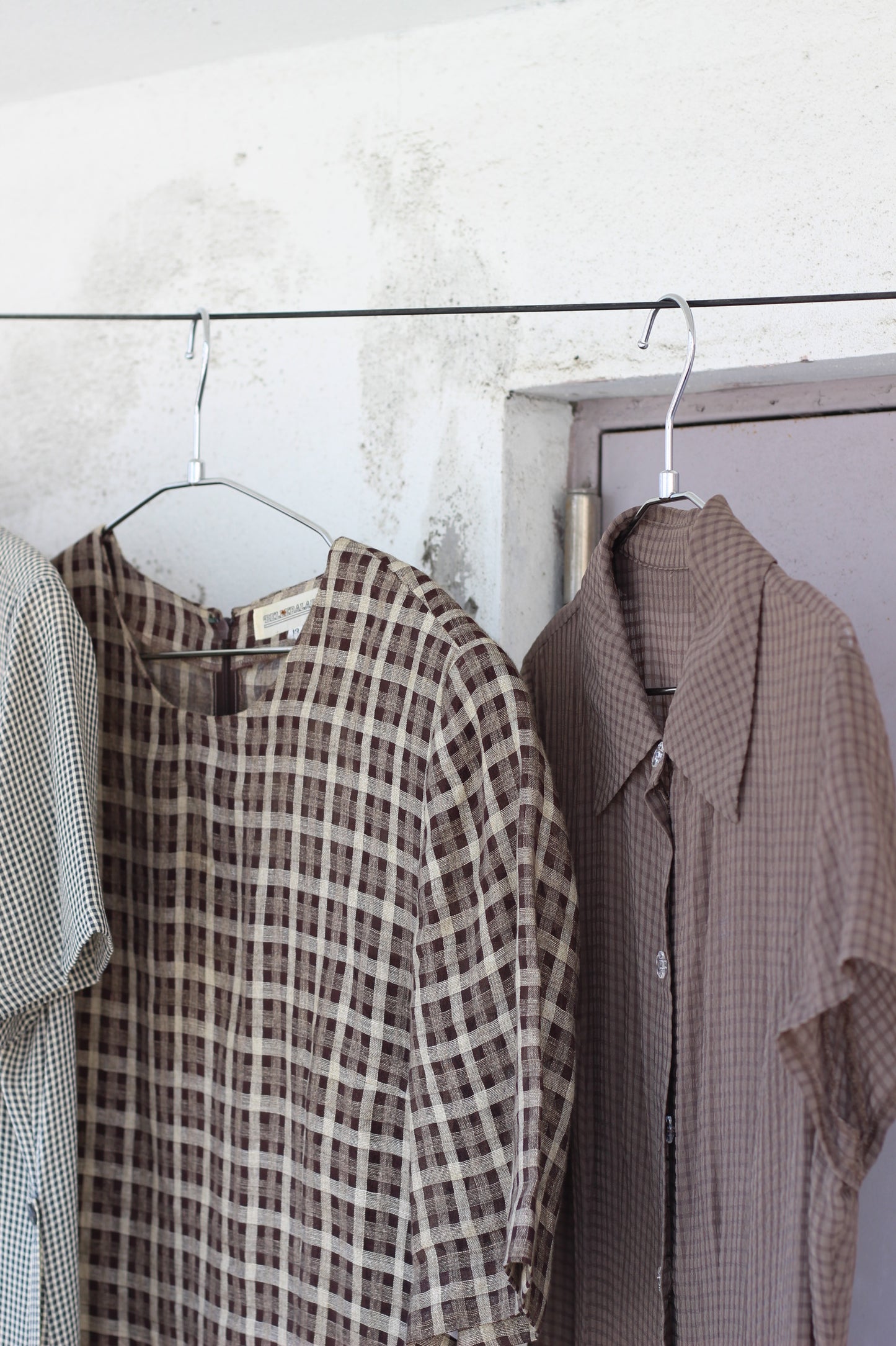 Vintage Check Short Sleeve One-Piece x4点