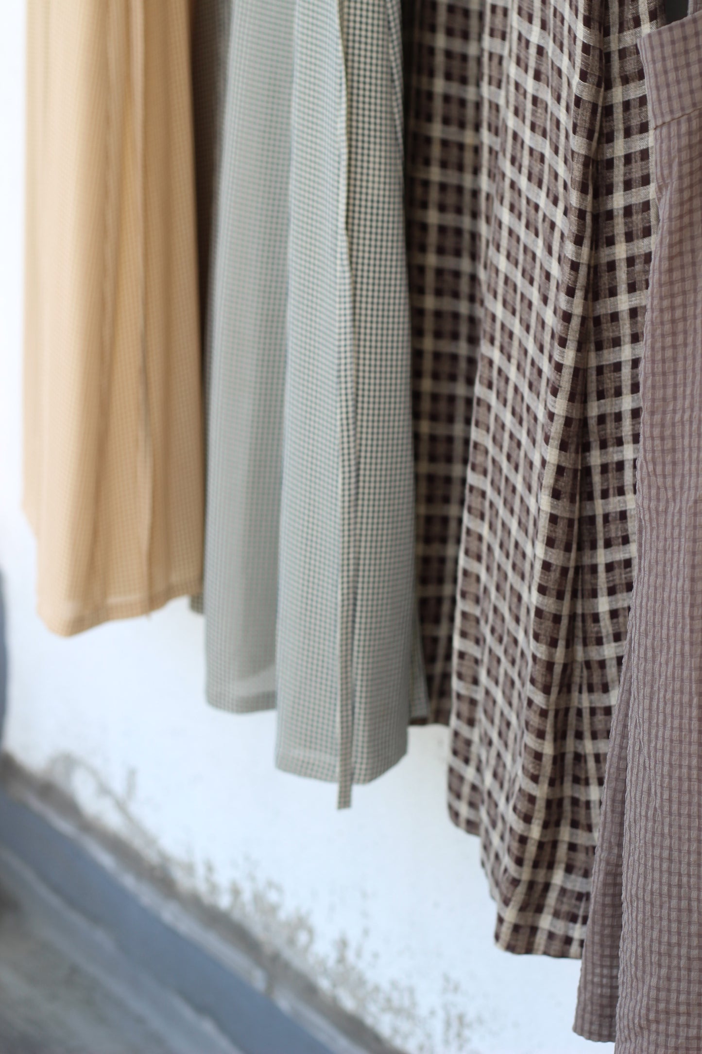 Vintage Check Short Sleeve One-Piece x4点