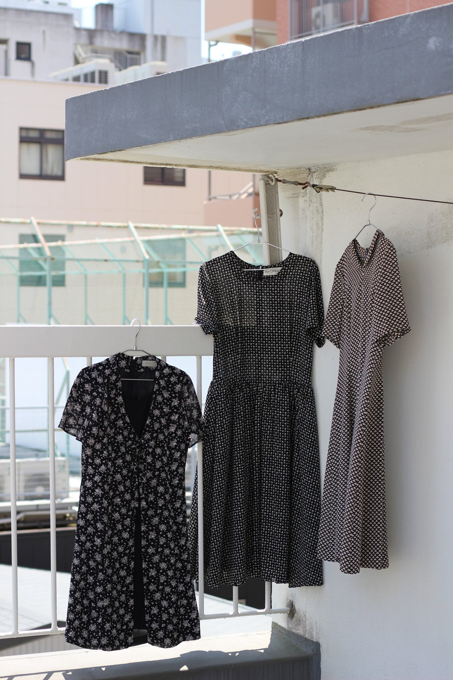 Vintage Small Flower Short Sleeve One-Piece x6点