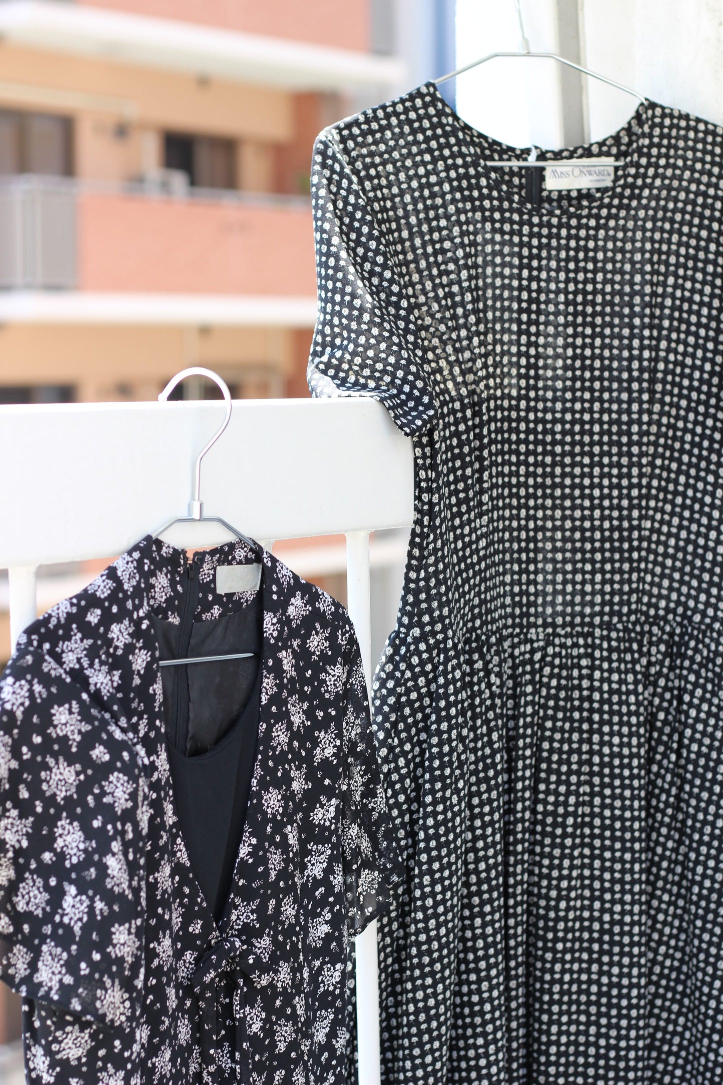 Vintage Small Flower Short Sleeve One-Piece x6点